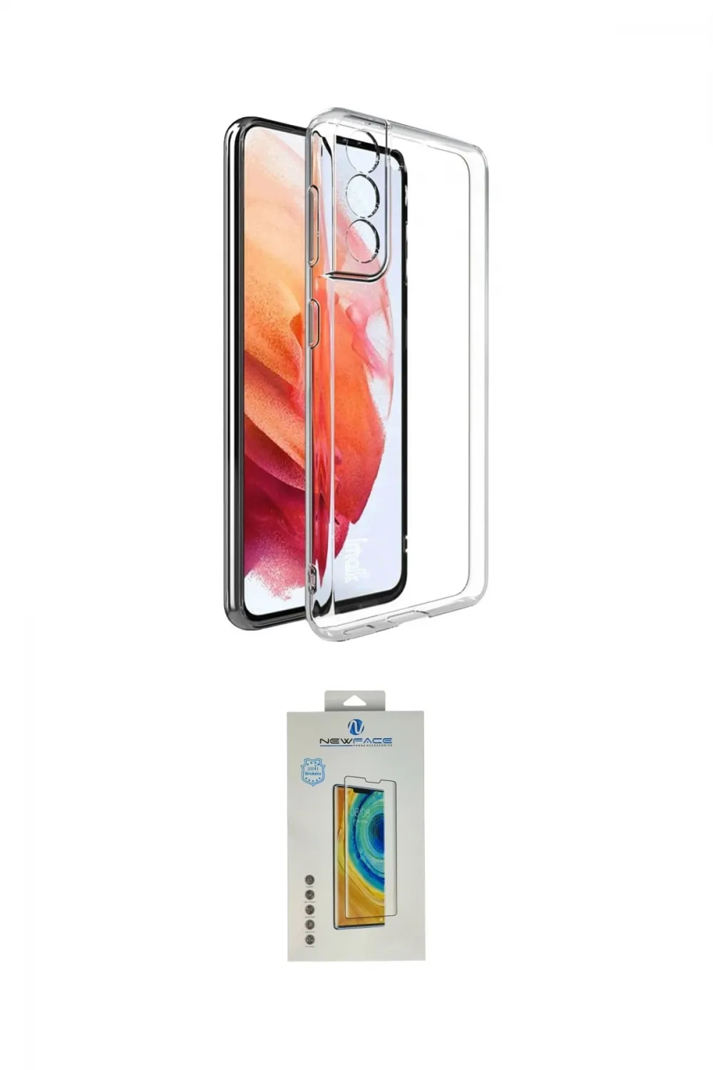 ieg™ Galaxy S22 Plus Kılıf Zirve Doku - Şeffaf Polymer Nano Ekran Koruyucu