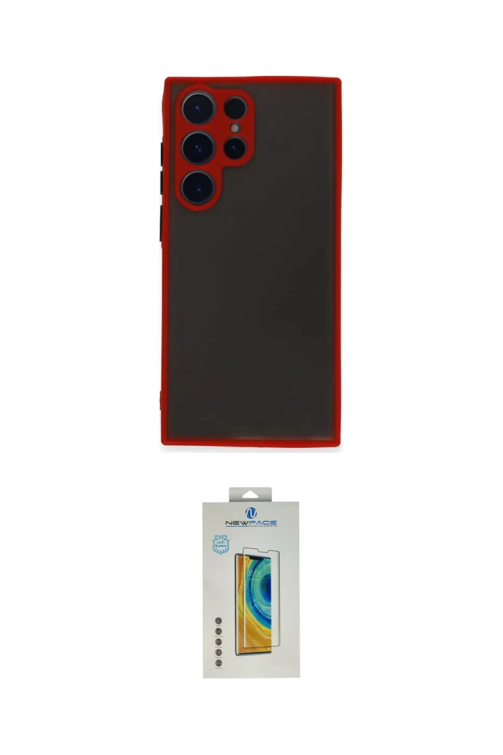 ieg™ Galaxy S22 Ultra Kılıf Ahenk Çizgi Serisi - Şeffaf Polymer Nano Ekran Koruyucu