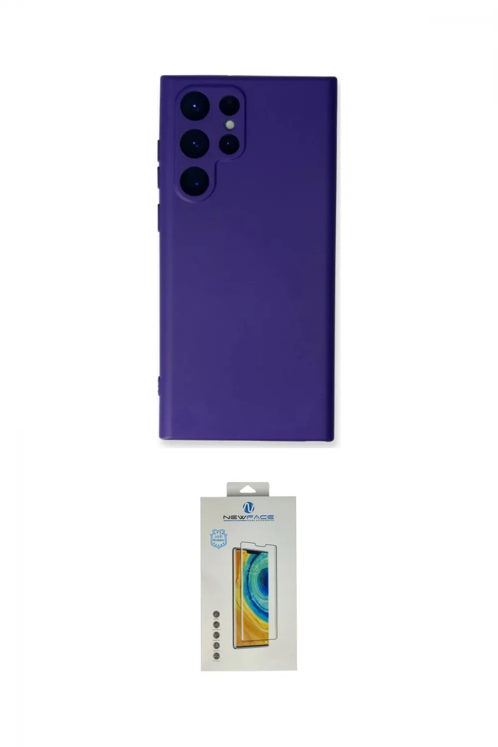 ieg™ Galaxy S22 Ultra Kılıf Ahenk Serisi - Şeffaf Polymer Nano Ekran Koruyucu