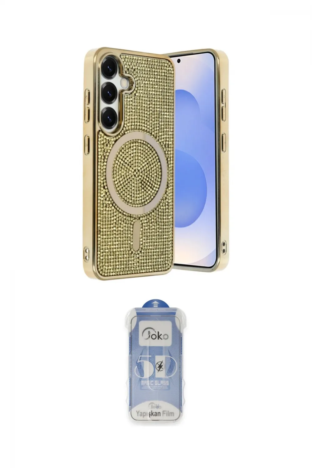 ieg™ Galaxy S23 FE Kılıf Eksen Çizgi - Siyah Joko Magic 5D Cam