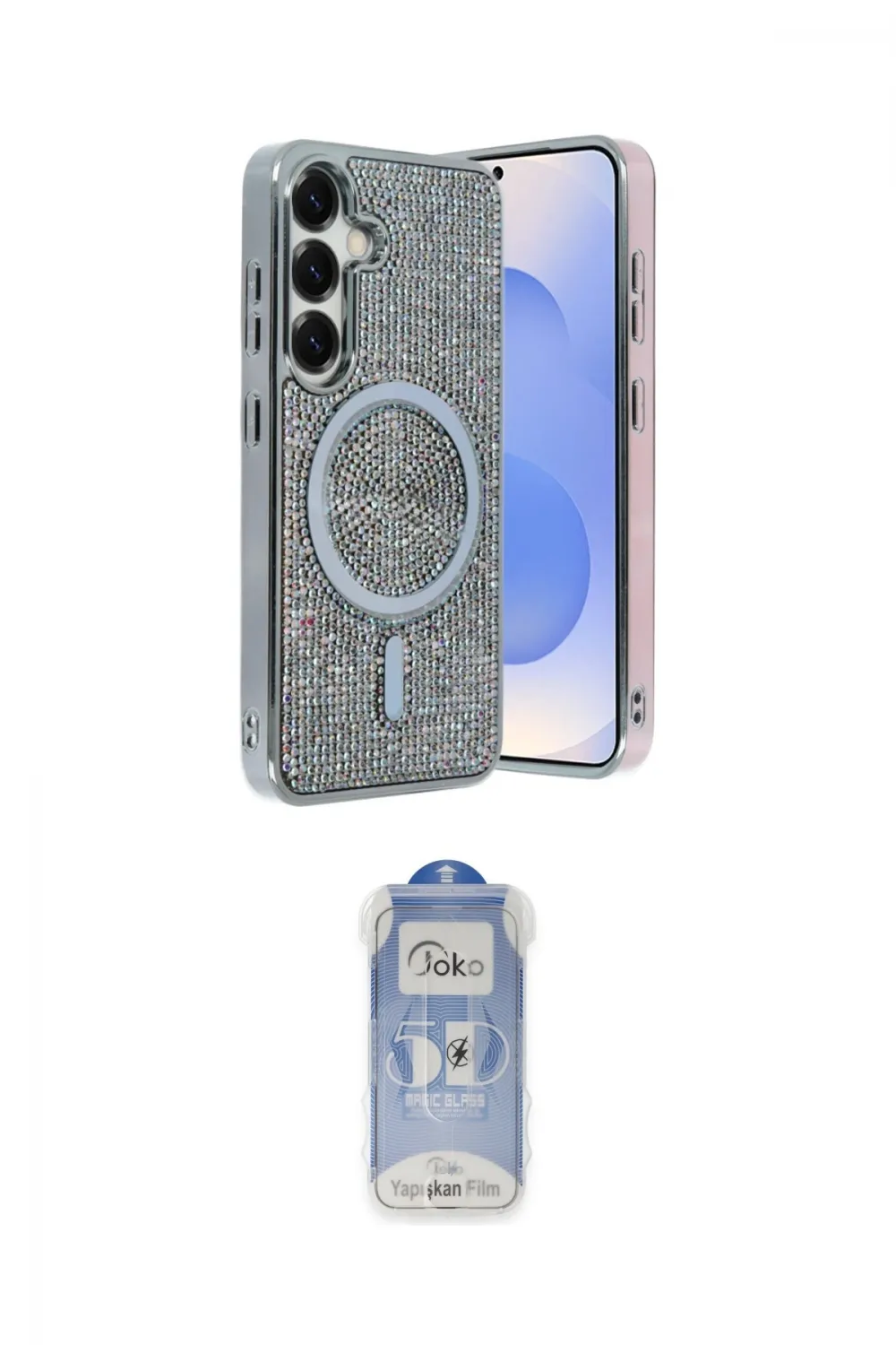 ieg™ Galaxy S23 FE Kılıf Eksen Çizgi - Siyah Joko Magic 5D Cam