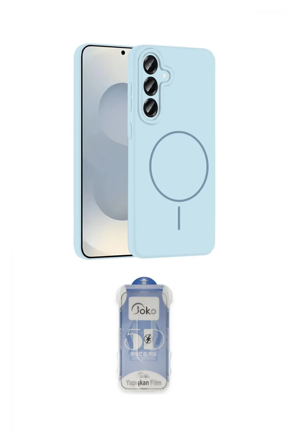 ieg™ Galaxy S23 FE Kılıf Yankı Form Serisi - Siyah Joko Magic 5D Cam