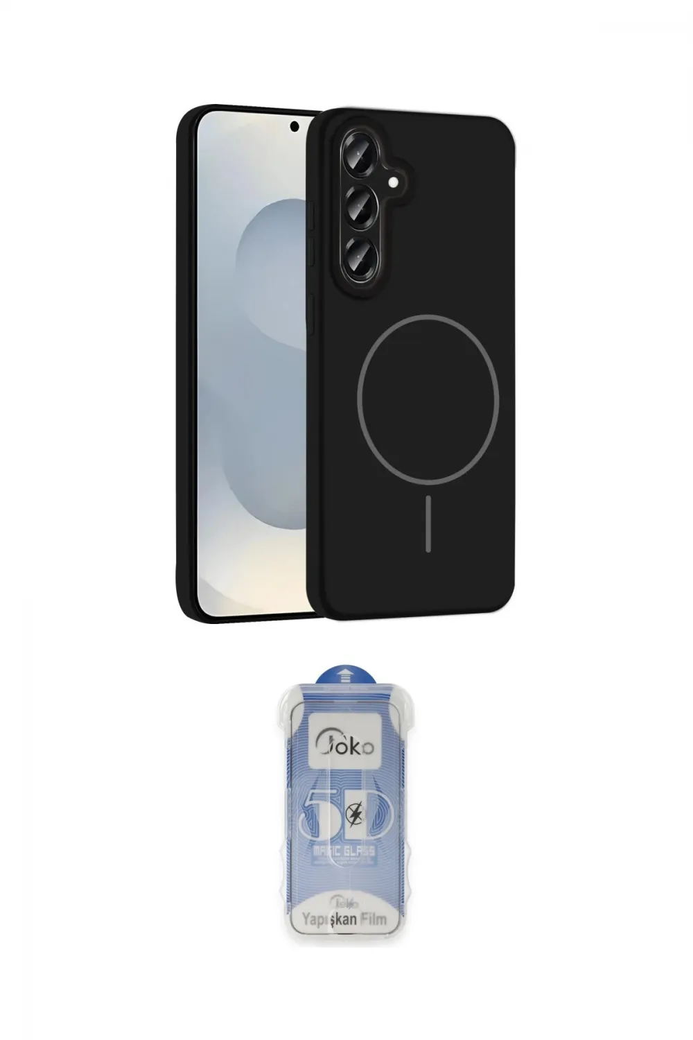 ieg™ Galaxy S23 FE Kılıf Yankı Form Serisi - Siyah Joko Magic 5D Cam