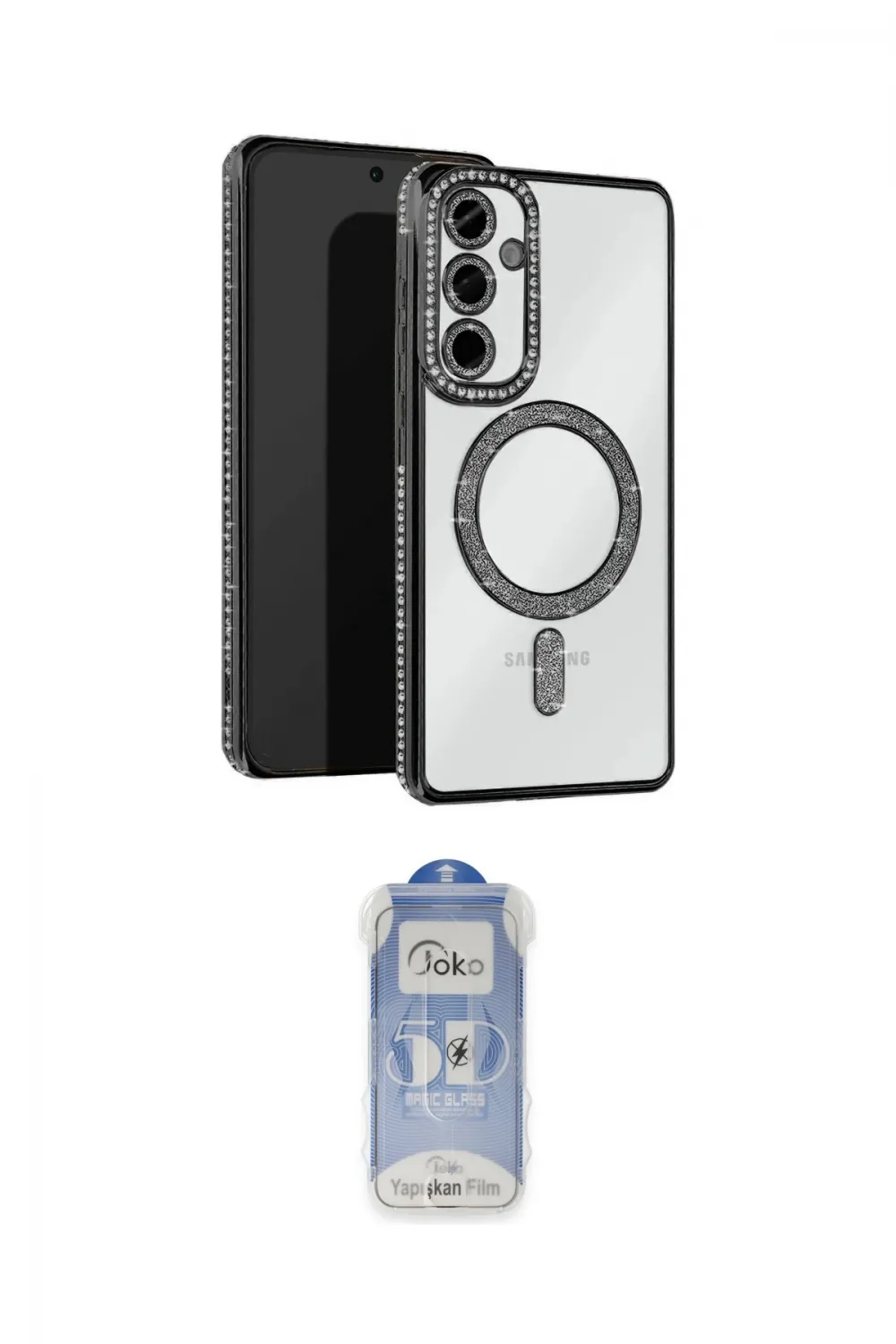 ieg™ Galaxy S23 FE Kılıf Zirve Doku Prime - Siyah Joko Magic 5D Cam