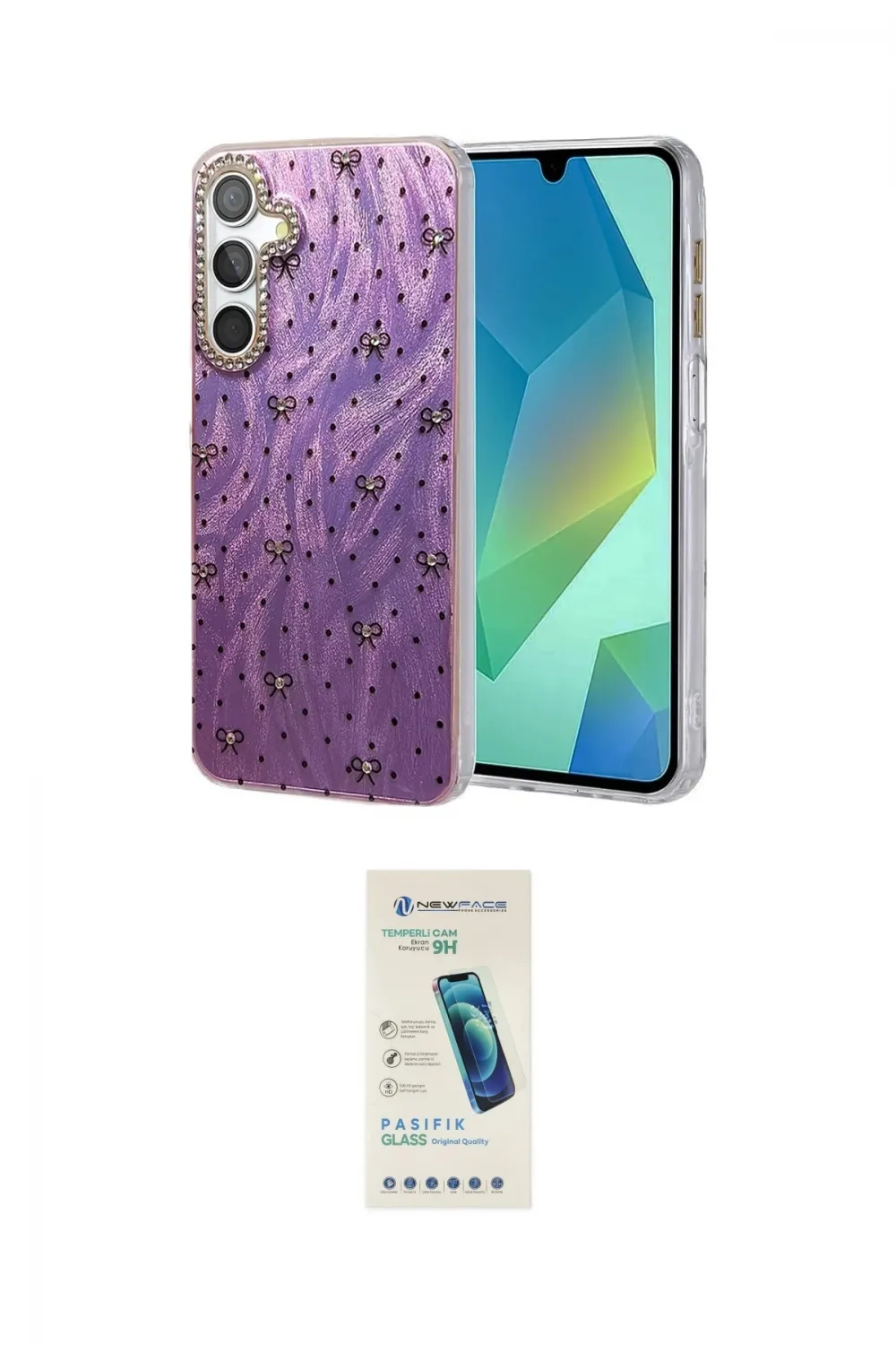 ieg™ Galaxy S23 FE Kılıf Zirve Modern Prime - Şeffaf Pasifik Cam Ekran Koruyucu