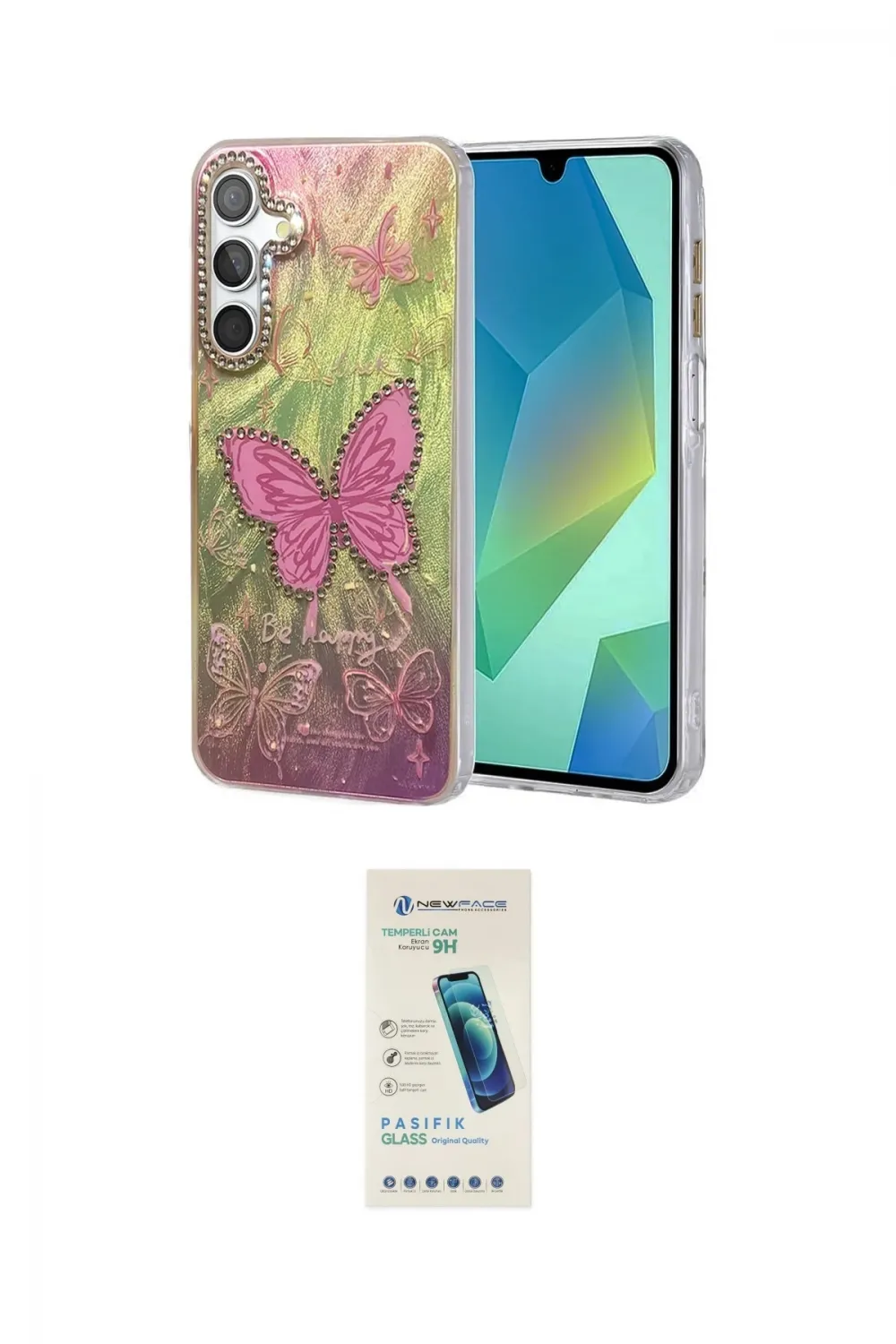ieg™ Galaxy S23 FE Kılıf Zirve Modern Prime - Şeffaf Pasifik Cam Ekran Koruyucu