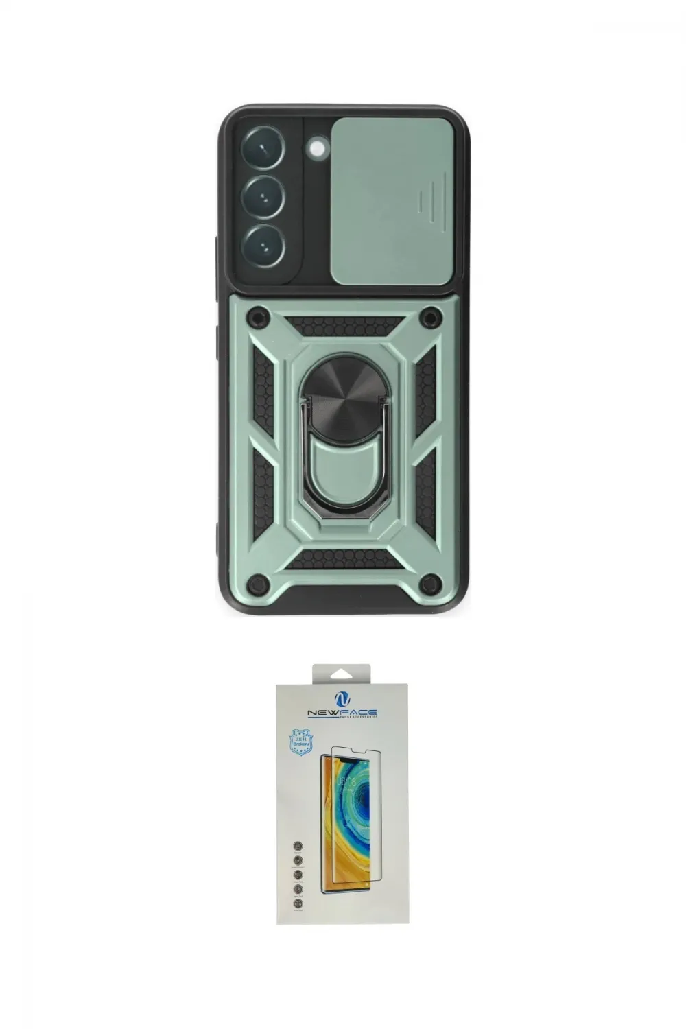 ieg™ Galaxy S23 Kılıf Ahenk Klasik - Şeffaf Polymer Nano Ekran Koruyucu