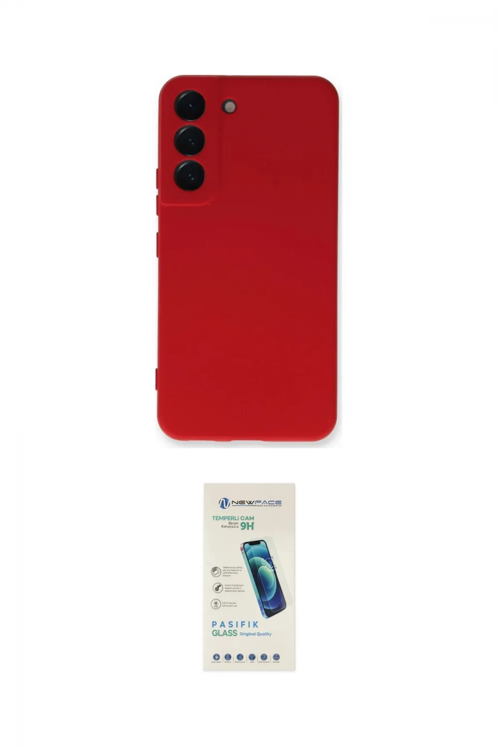 ieg™ Galaxy S23 Kılıf Ahenk Serisi - Şeffaf Pasifik Cam Ekran Koruyucu