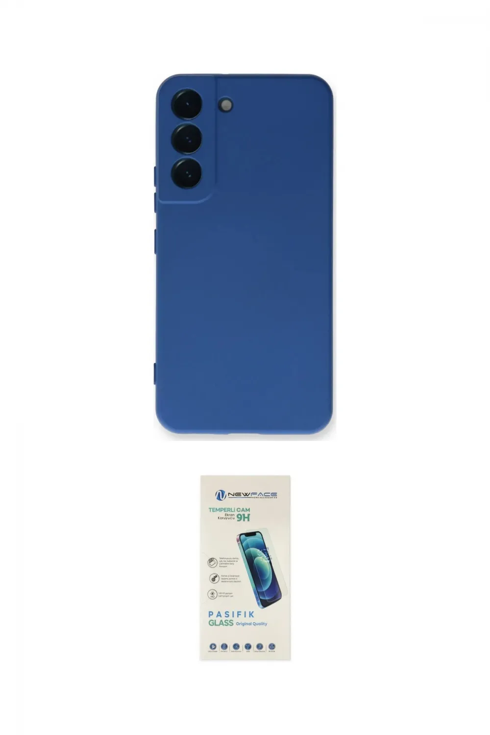 ieg™ Galaxy S23 Kılıf Ahenk Serisi - Şeffaf Pasifik Cam Ekran Koruyucu