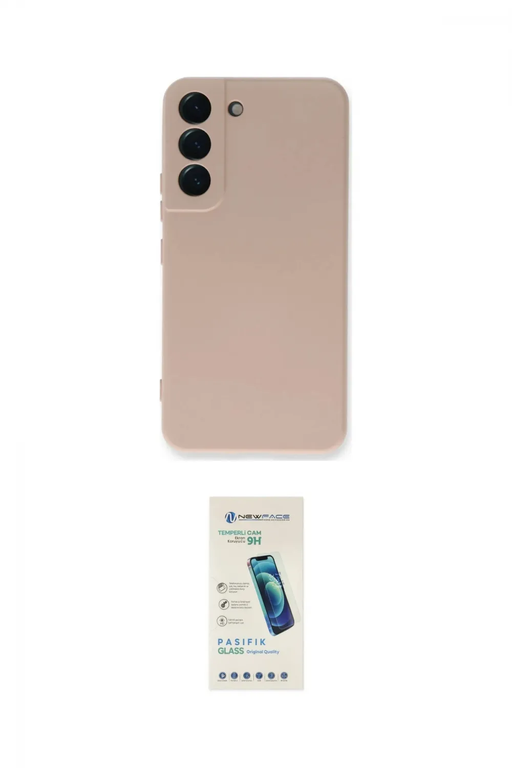 ieg™ Galaxy S23 Kılıf Ahenk Serisi - Şeffaf Pasifik Cam Ekran Koruyucu