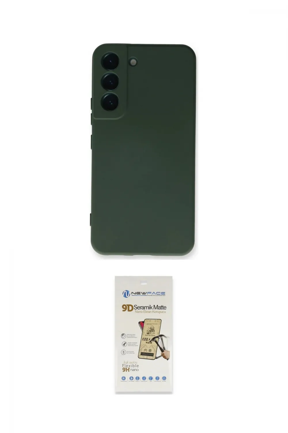 ieg™ Galaxy S23 Kılıf Ahenk Serisi - Siyah Mat Seramik Nano Ekran Koruyucu