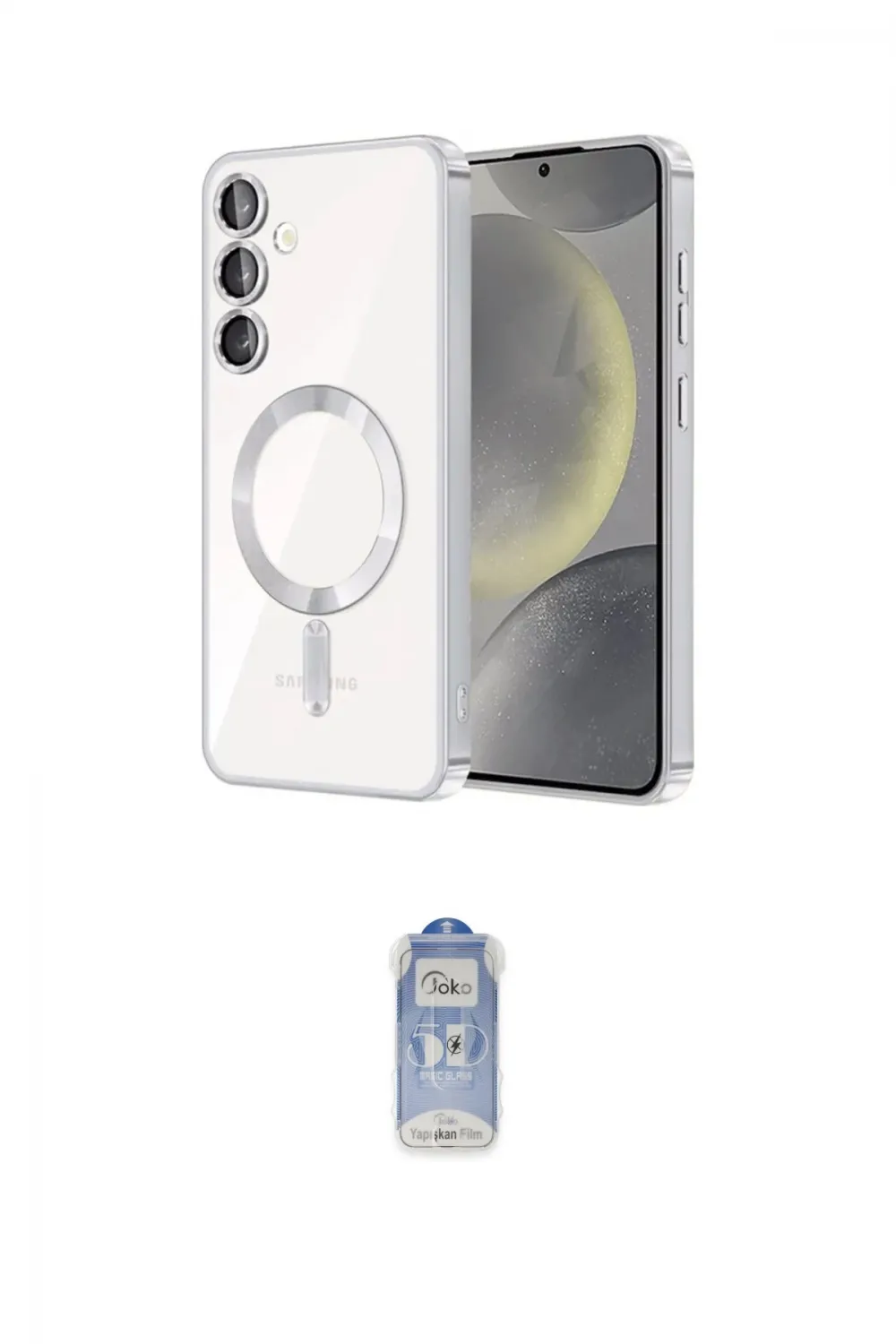 ieg™ Galaxy S23 Kılıf Nova Işık Özel Seri - Siyah Joko Magic 5D Cam