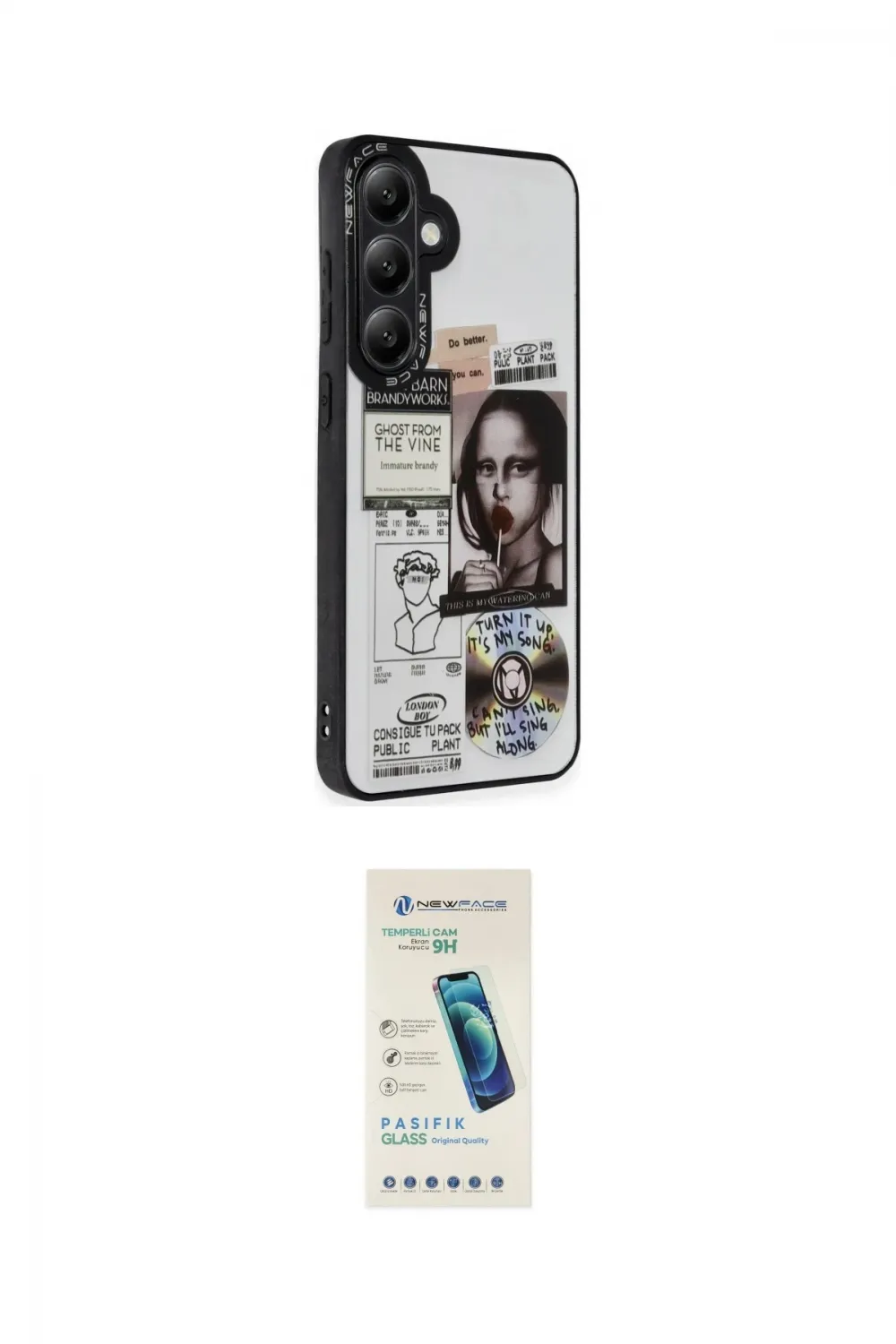 ieg™ Galaxy S23 Kılıf Odak Klasik Serisi - Şeffaf Pasifik Cam Ekran Koruyucu