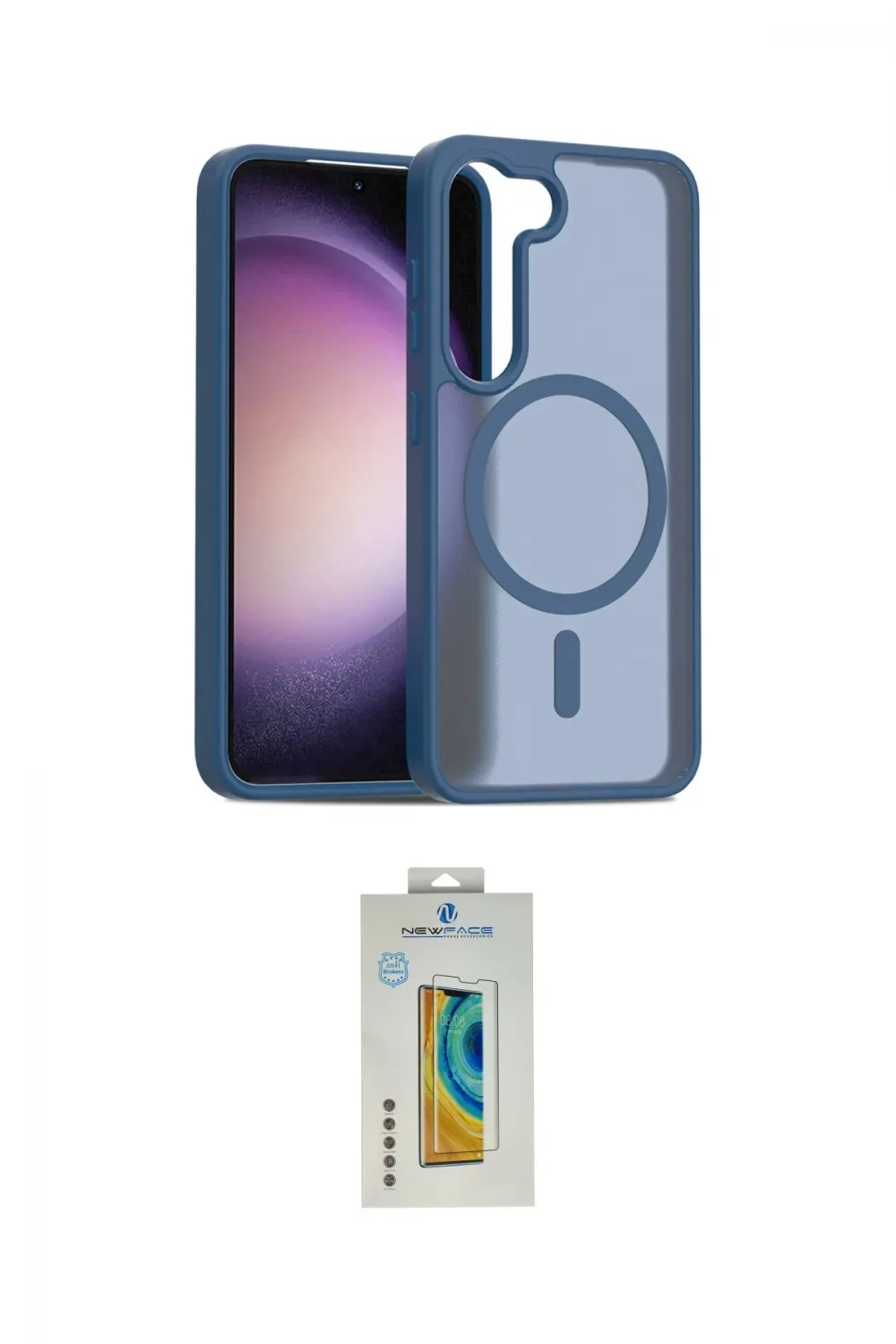 ieg™ Galaxy S23 Kılıf Siluet Minimal Prime - Şeffaf Polymer Nano Ekran Koruyucu