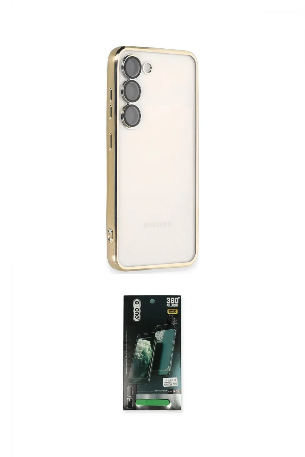 ieg™ Galaxy S23 Kılıf Vadi Minimal - Şeffaf 360 Full Body Arka Koruyucu
