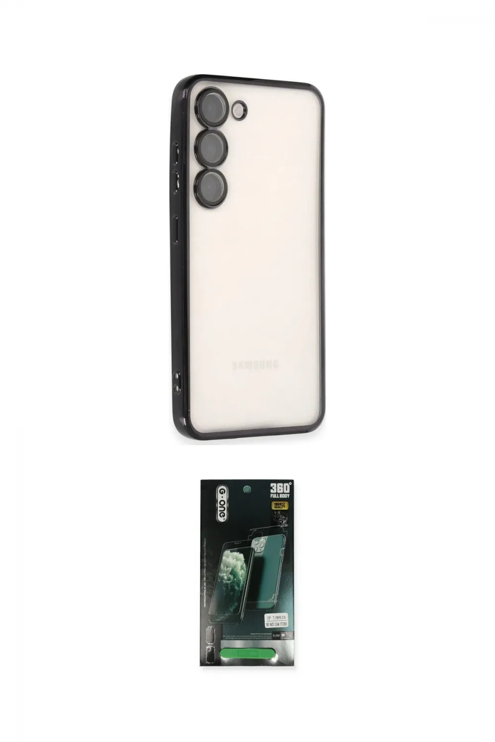 ieg™ Galaxy S23 Kılıf Vadi Minimal - Şeffaf 360 Full Body Arka Koruyucu