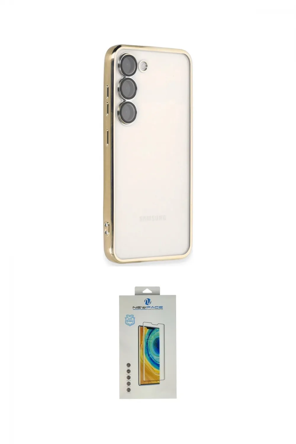 ieg™ Galaxy S23 Kılıf Vadi Minimal - Şeffaf Polymer Nano Ekran Koruyucu
