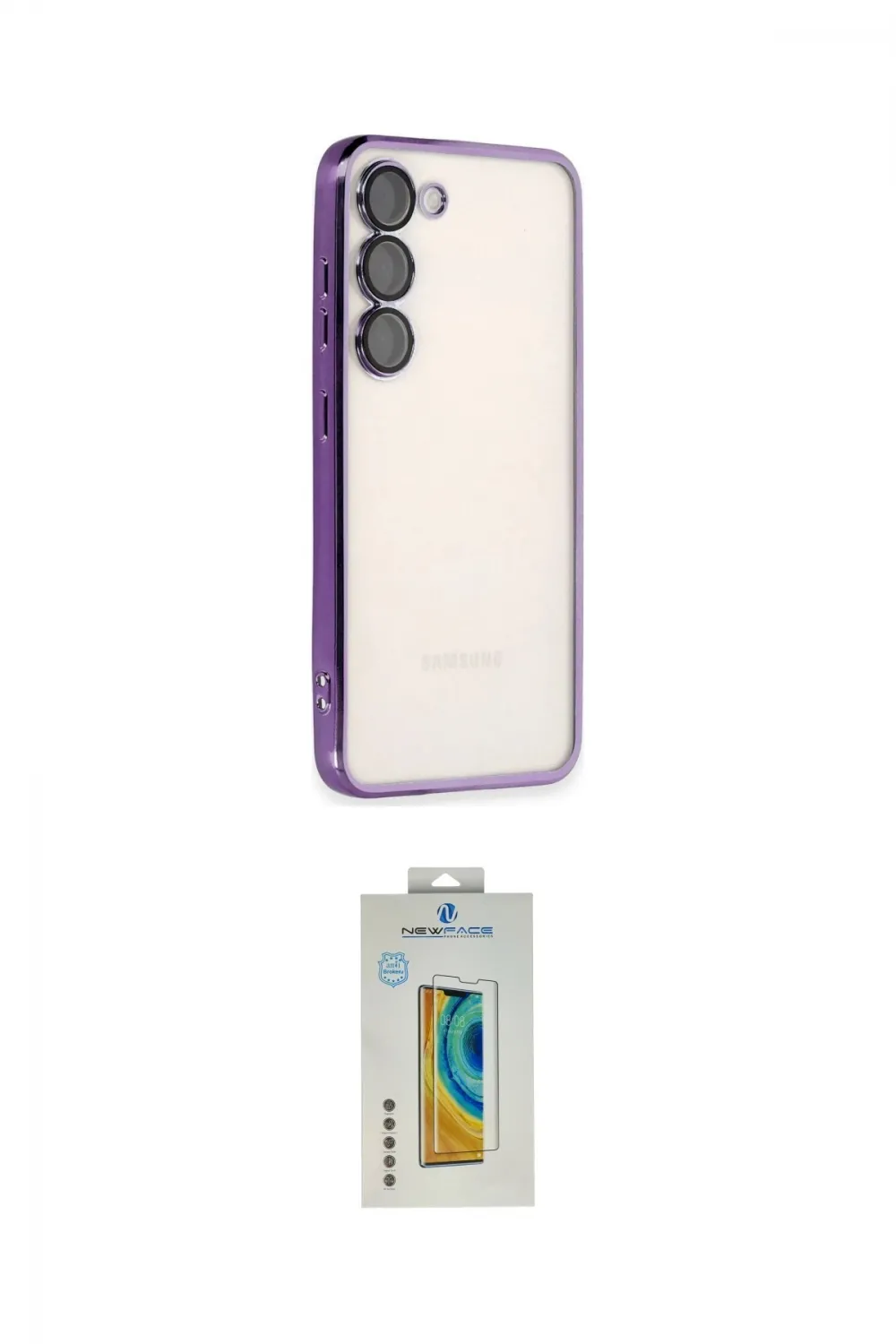 ieg™ Galaxy S23 Kılıf Vadi Minimal - Şeffaf Polymer Nano Ekran Koruyucu