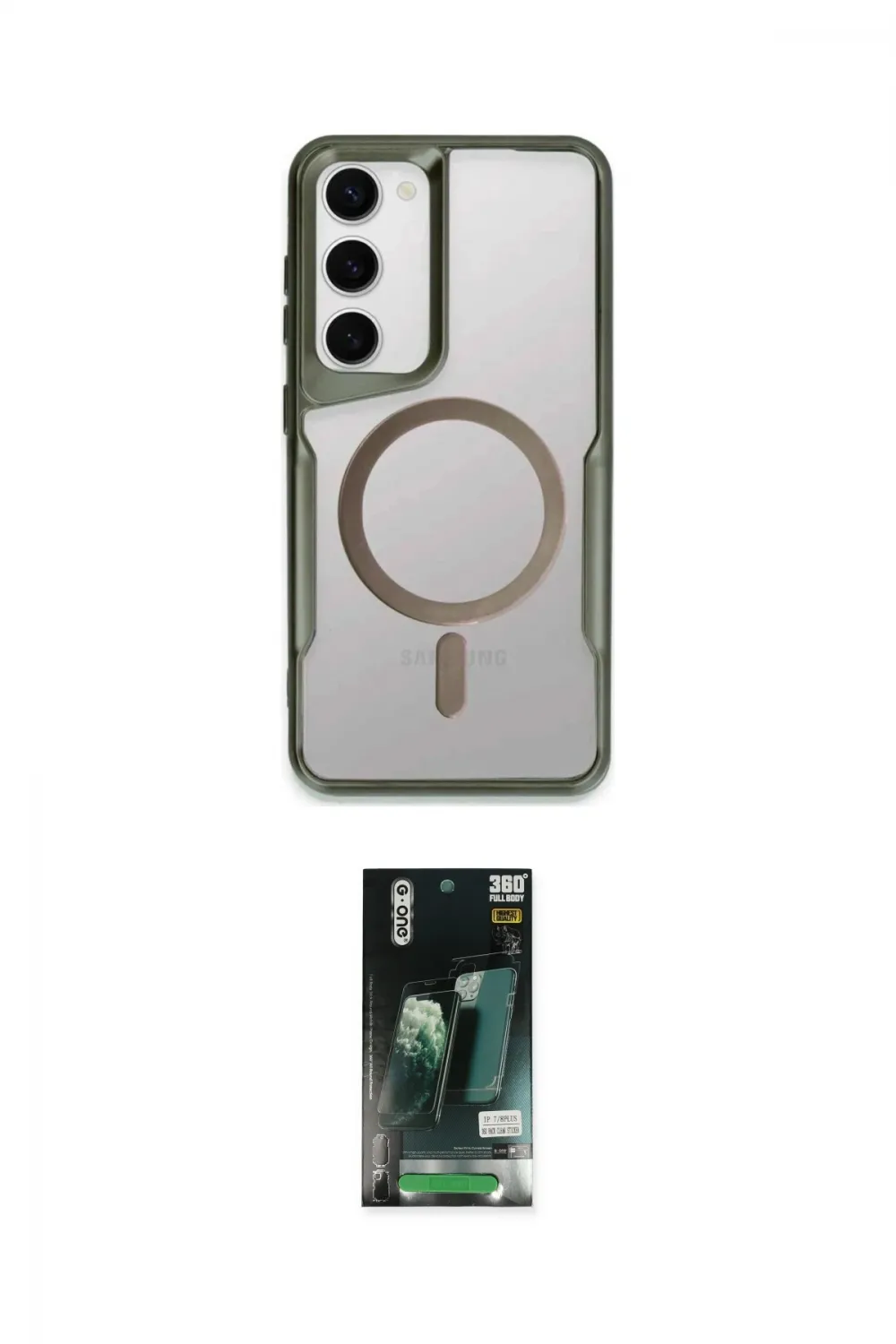 ieg™ Galaxy S23 Kılıf Yadigar Klasik Özel Seri - Şeffaf 360 Full Body Arka Koruyucu