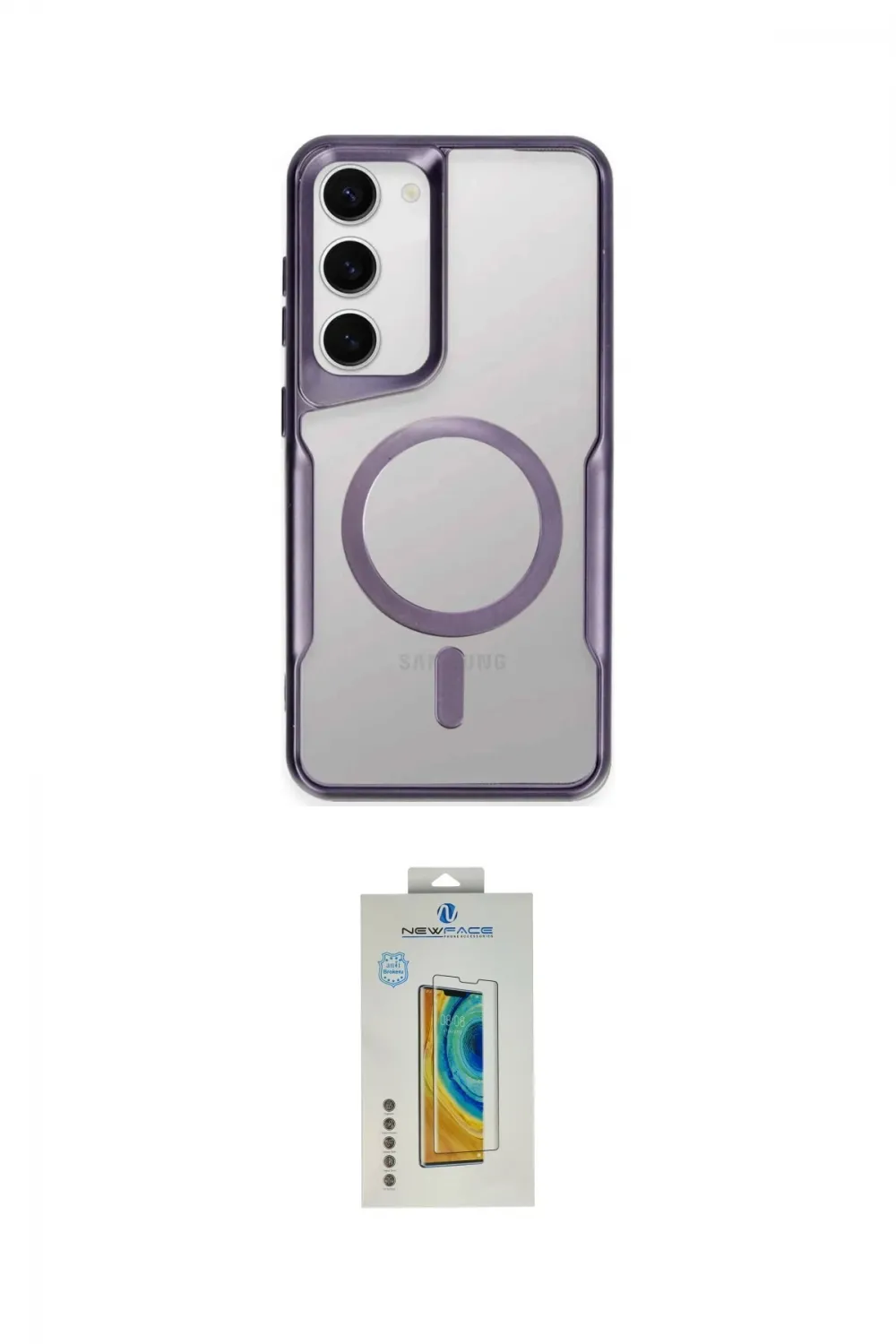 ieg™ Galaxy S23 Kılıf Yadigar Klasik Özel Seri - Şeffaf Polymer Nano Ekran Koruyucu