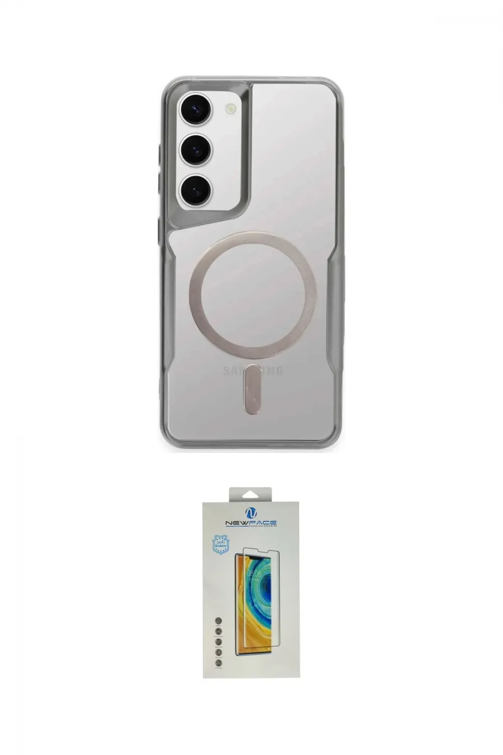 ieg™ Galaxy S23 Kılıf Yadigar Klasik Özel Seri - Şeffaf Polymer Nano Ekran Koruyucu