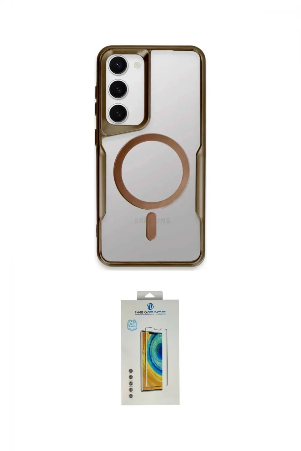 ieg™ Galaxy S23 Kılıf Yadigar Klasik Özel Seri - Şeffaf Polymer Nano Ekran Koruyucu