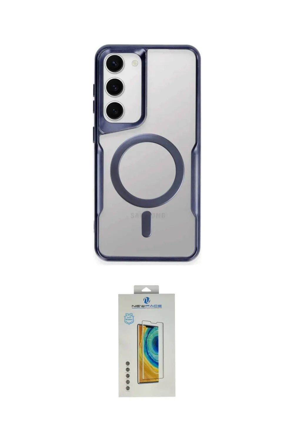 ieg™ Galaxy S23 Kılıf Yadigar Klasik Özel Seri - Şeffaf Polymer Nano Ekran Koruyucu
