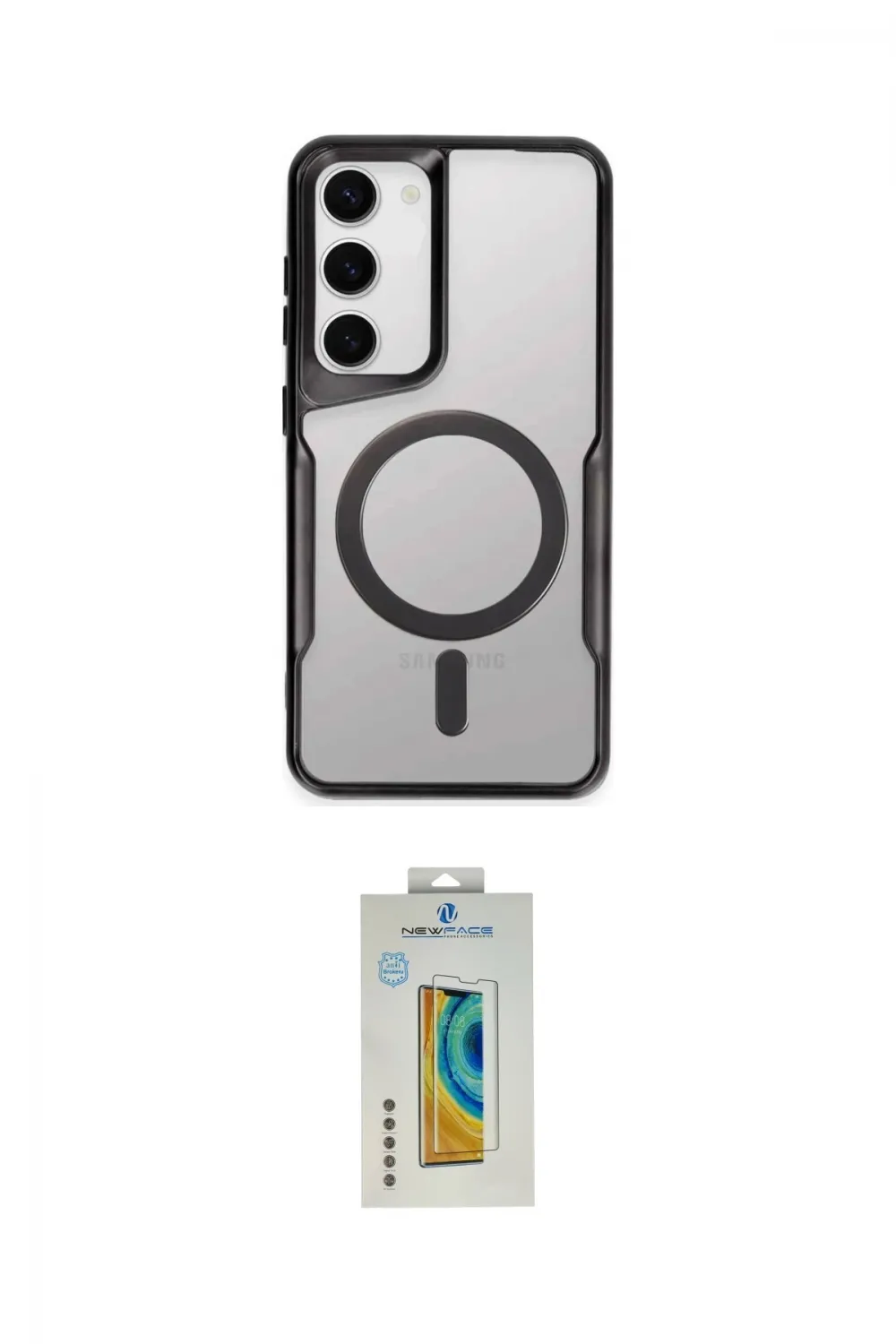 ieg™ Galaxy S23 Kılıf Yadigar Klasik Özel Seri - Şeffaf Polymer Nano Ekran Koruyucu