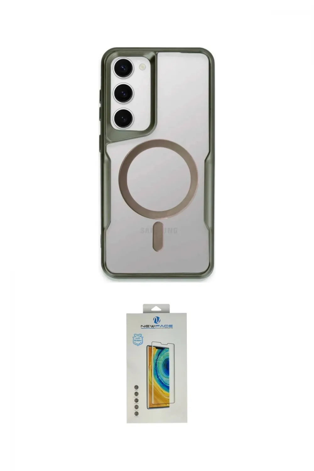 ieg™ Galaxy S23 Kılıf Yadigar Klasik Özel Seri - Şeffaf Polymer Nano Ekran Koruyucu