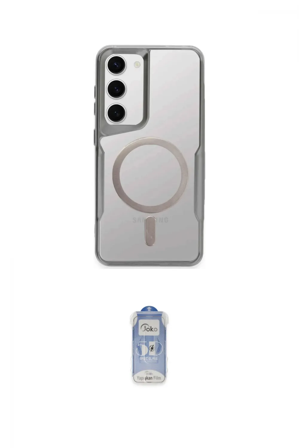 ieg™ Galaxy S23 Kılıf Yadigar Klasik Özel Seri - Siyah Joko Magic 5D Cam