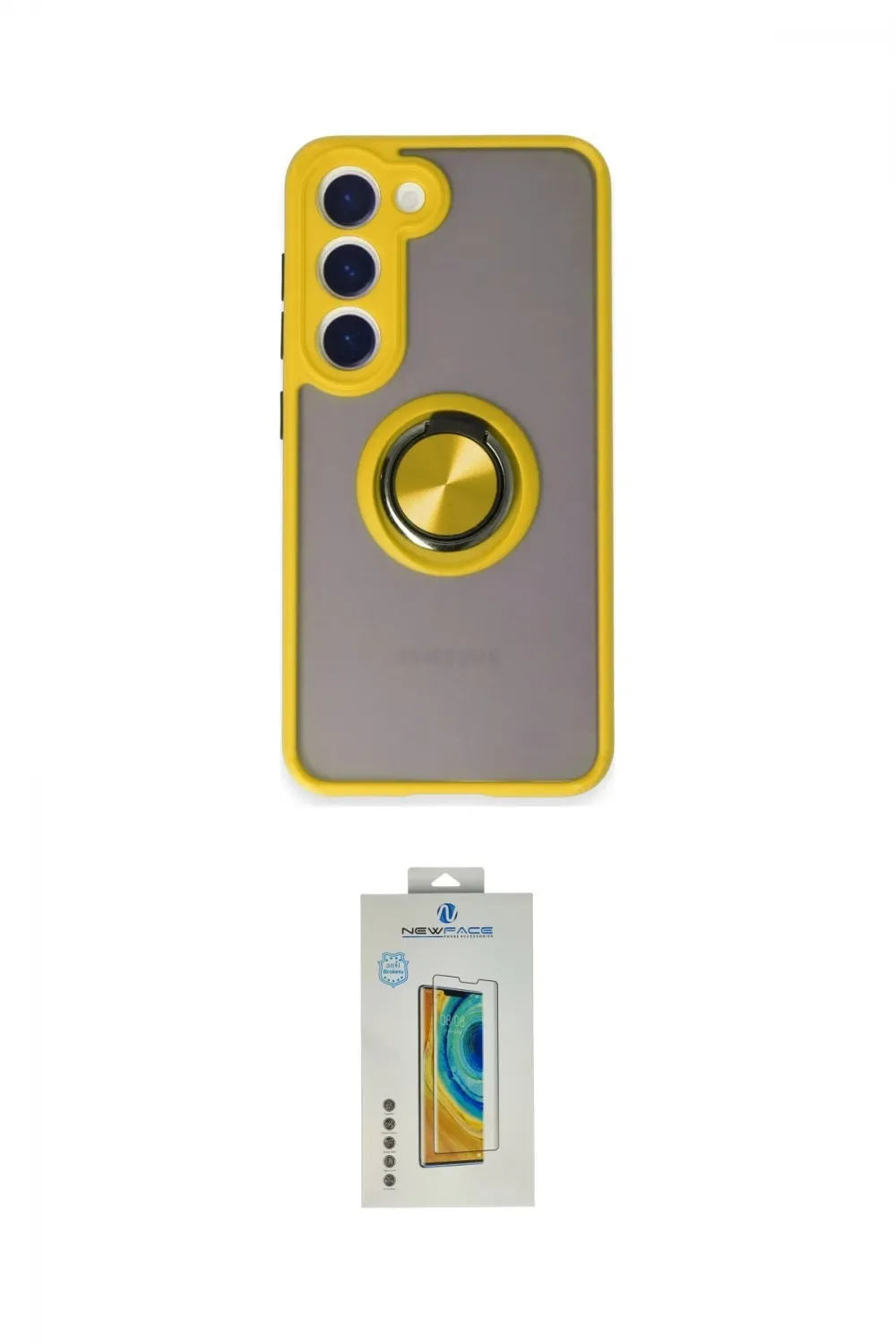 ieg™ Galaxy S23 Kılıf Yörünge Çizgi - Şeffaf Polymer Nano Ekran Koruyucu