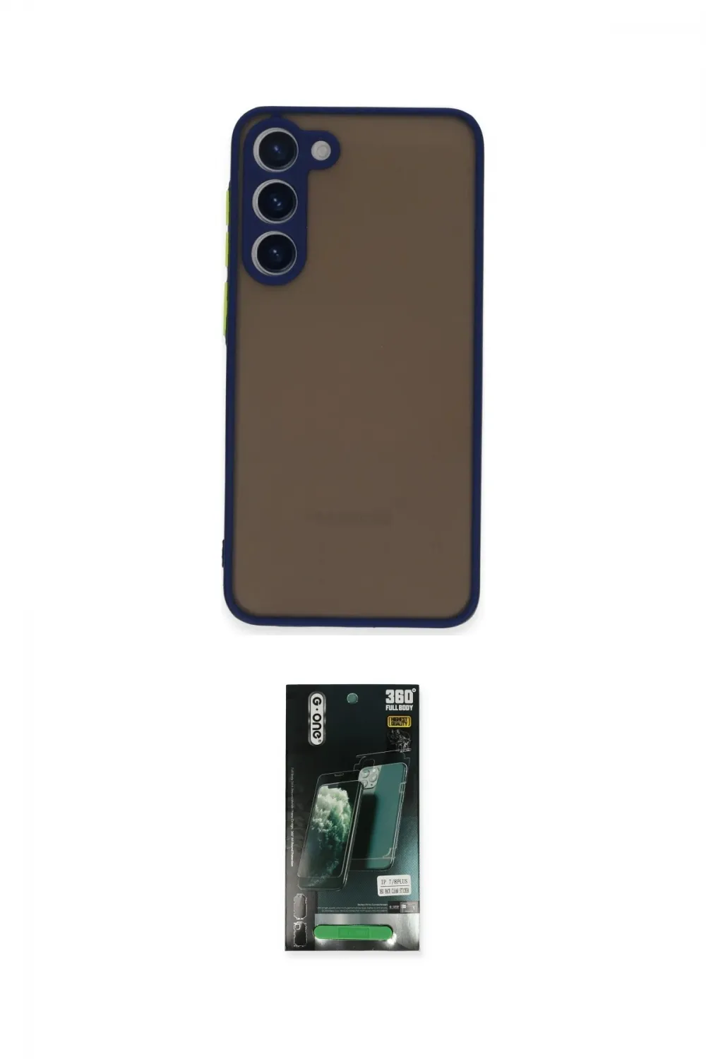 ieg™ Galaxy S23 Plus Kılıf Ahenk Çizgi Serisi - Şeffaf 360 Full Body Arka Koruyucu