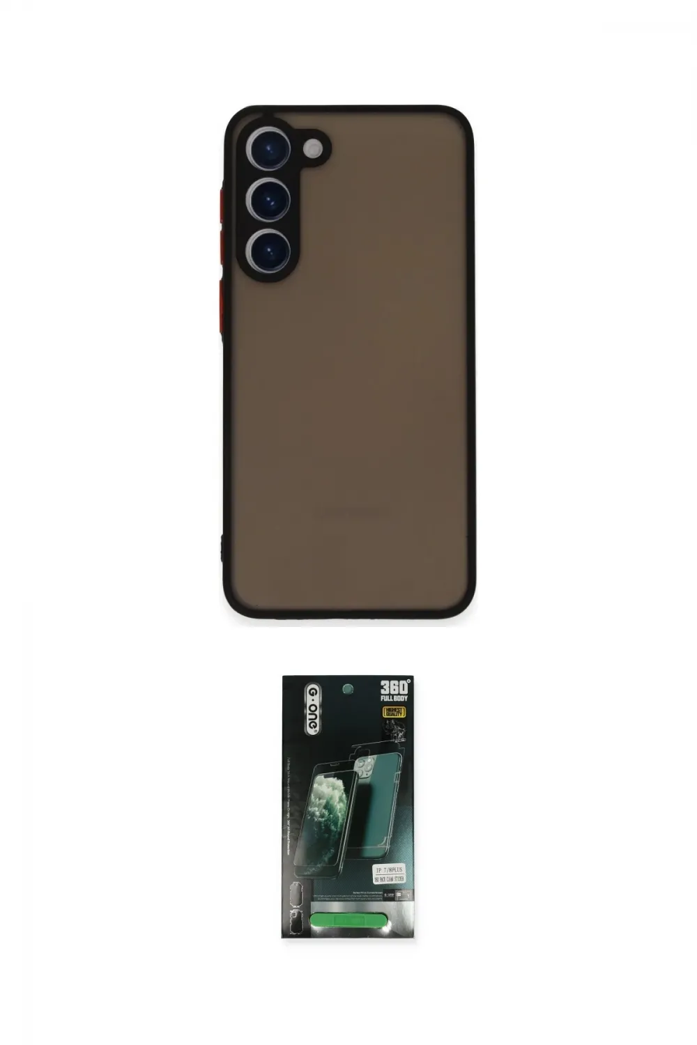 ieg™ Galaxy S23 Plus Kılıf Ahenk Çizgi Serisi - Şeffaf 360 Full Body Arka Koruyucu