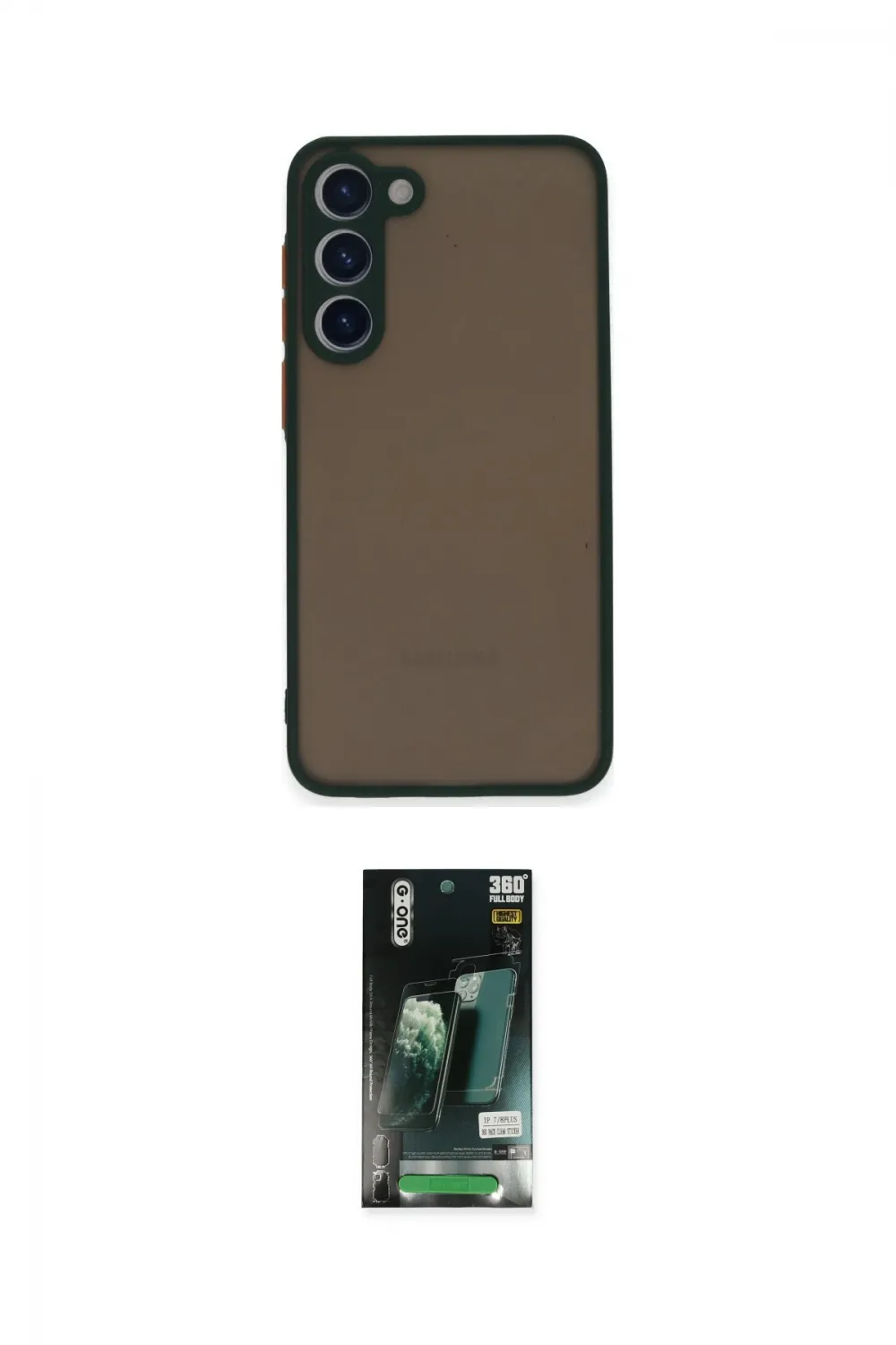 ieg™ Galaxy S23 Plus Kılıf Ahenk Çizgi Serisi - Şeffaf 360 Full Body Arka Koruyucu