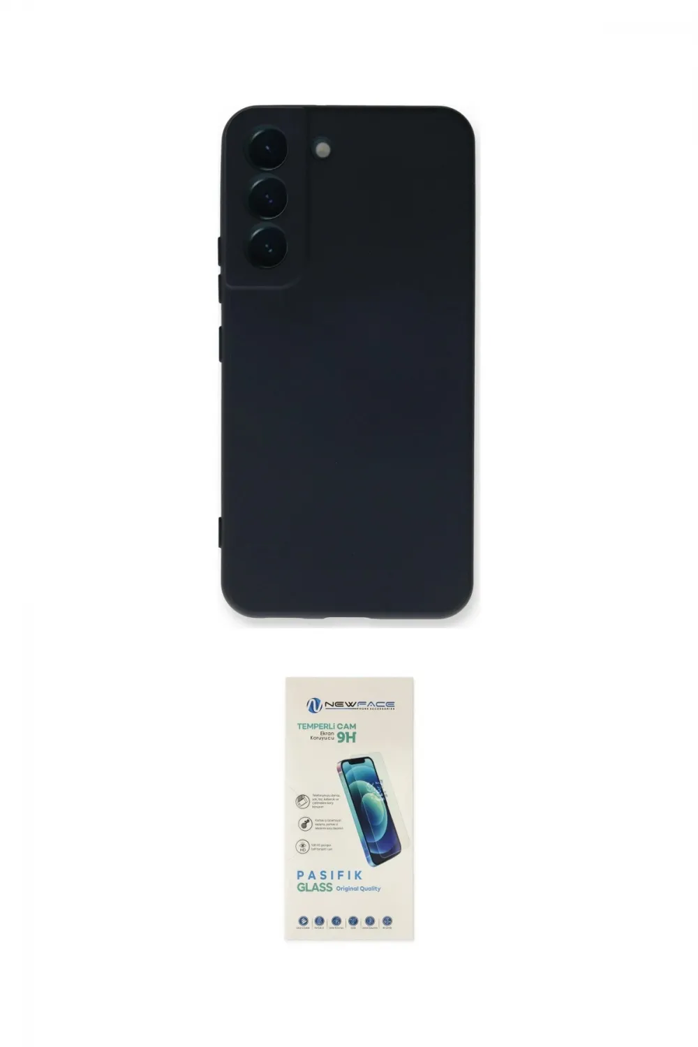 ieg™ Galaxy S23 Plus Kılıf Ahenk Serisi - Şeffaf Pasifik Cam Ekran Koruyucu