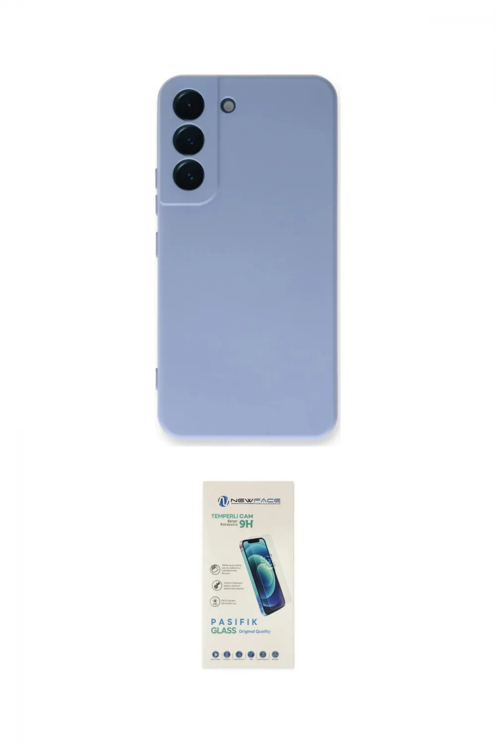 ieg™ Galaxy S23 Plus Kılıf Ahenk Serisi - Şeffaf Pasifik Cam Ekran Koruyucu