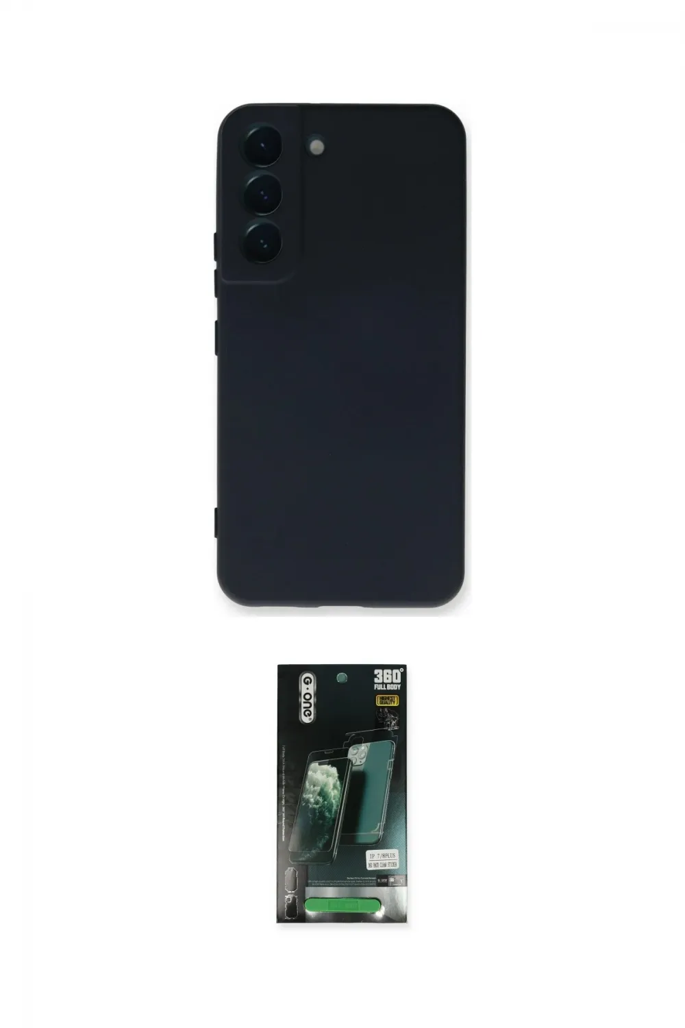 ieg™ Galaxy S23 Plus Kılıf Ahenk Serisi - Siyah 360 Mat Full Body Arka Koruyucu