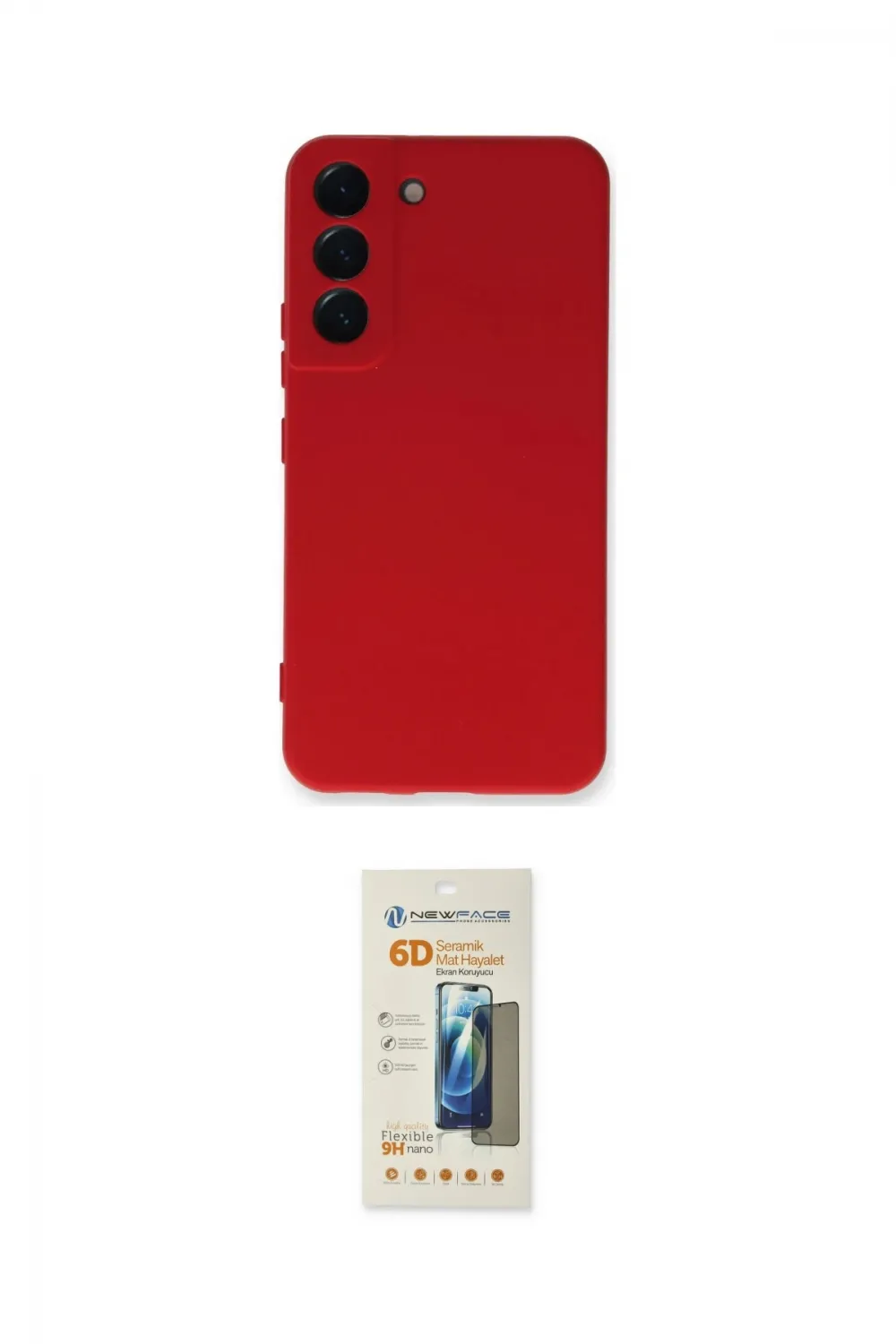 ieg™ Galaxy S23 Plus Kılıf Ahenk Serisi - Siyah 6D Mat Seramik Hayalet Nano Ekran Koruyucu
