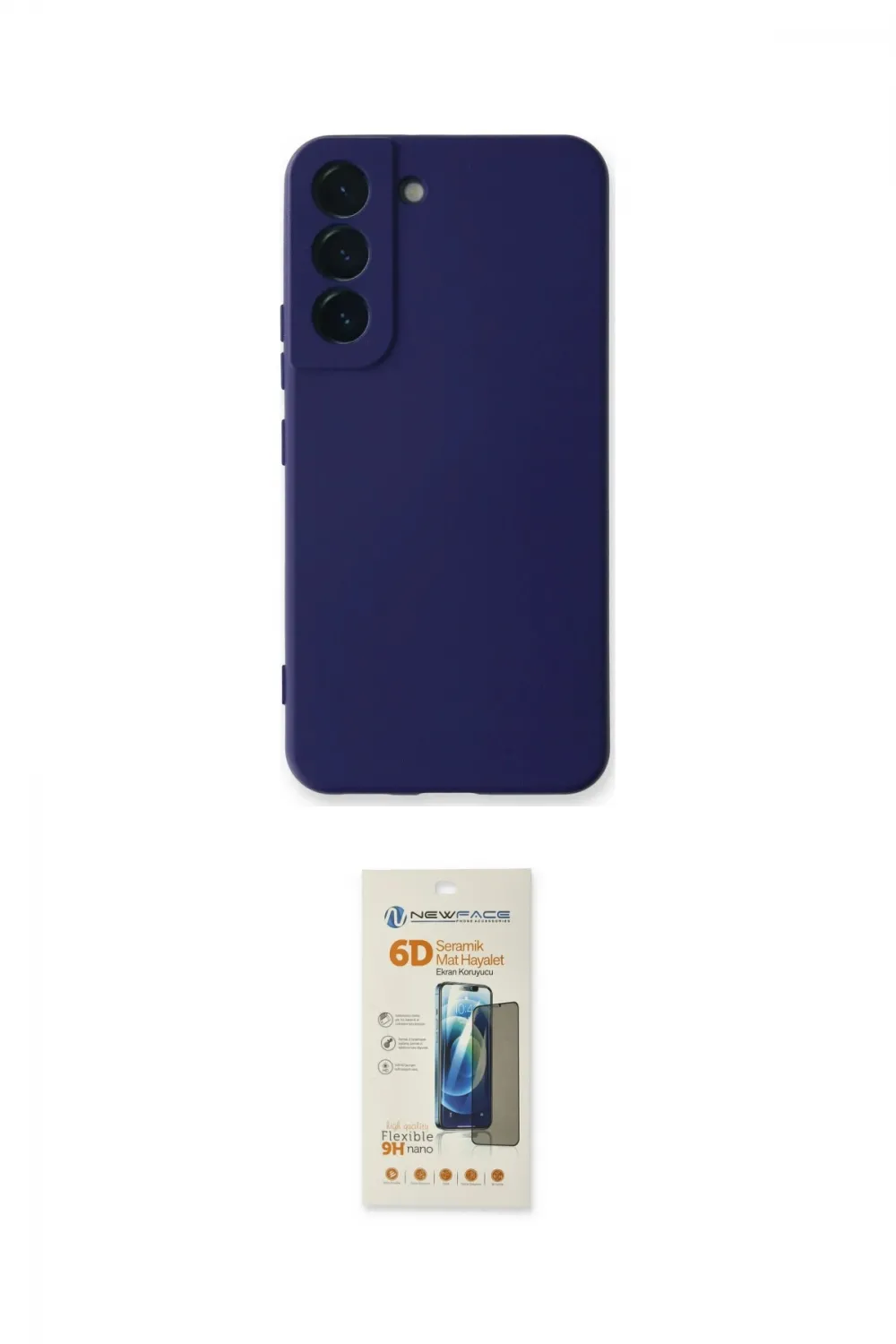 ieg™ Galaxy S23 Plus Kılıf Ahenk Serisi - Siyah 6D Mat Seramik Hayalet Nano Ekran Koruyucu