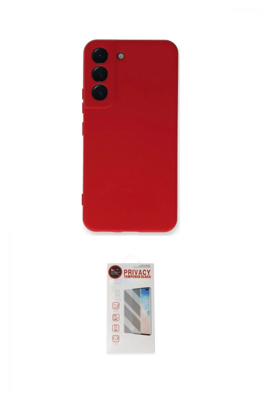 ieg™ Galaxy S23 Plus Kılıf Ahenk Serisi - Siyah Hayalet Edge Cam Ekran Koruyucu