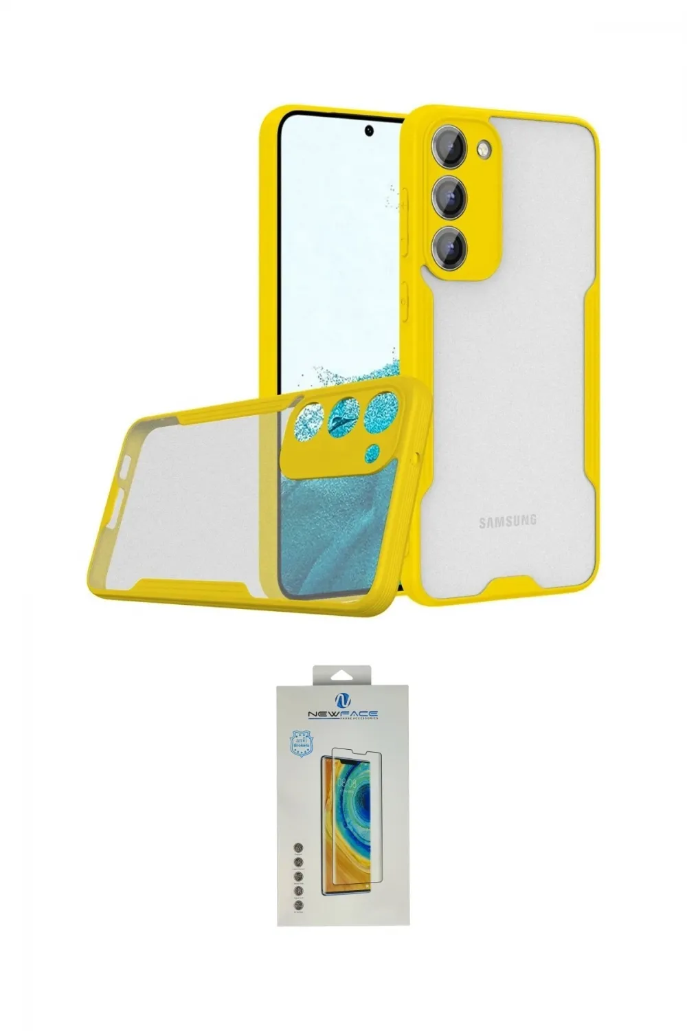 ieg™ Galaxy S23 Plus Kılıf Atlas Asil Serisi - Şeffaf Polymer Nano Ekran Koruyucu
