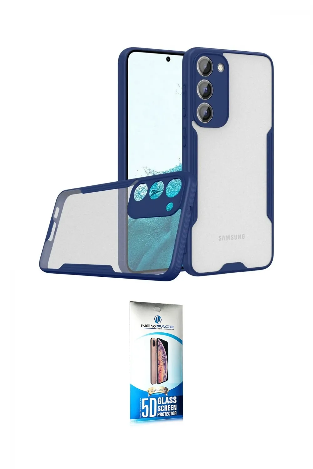 ieg™ Galaxy S23 Plus Kılıf Atlas Asil Serisi - Siyah 5D Eko Cam Ekran Koruyucu