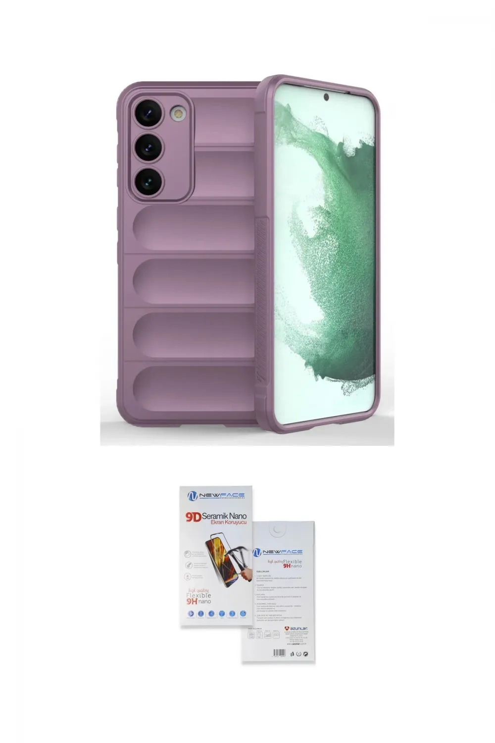 ieg™ Galaxy S23 Plus Kılıf Atlas Koleksiyonu - Siyah Seramik Nano Ekran Koruyucu