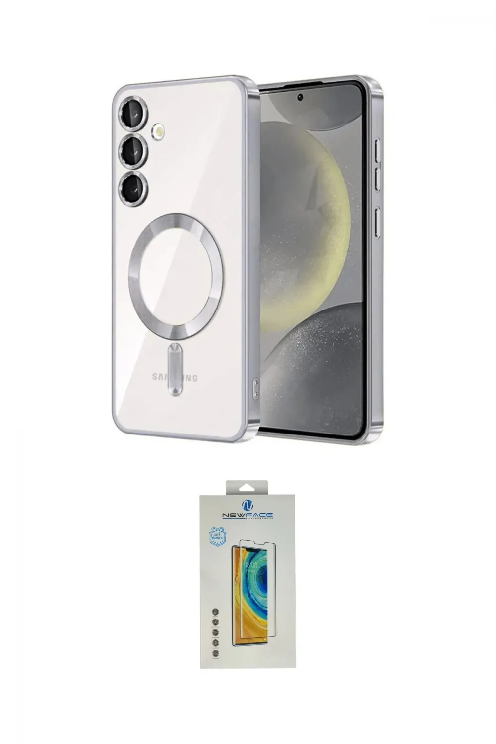 ieg™ Galaxy S23 Plus Kılıf Nova Işık Özel Seri - Şeffaf Polymer Nano Ekran Koruyucu