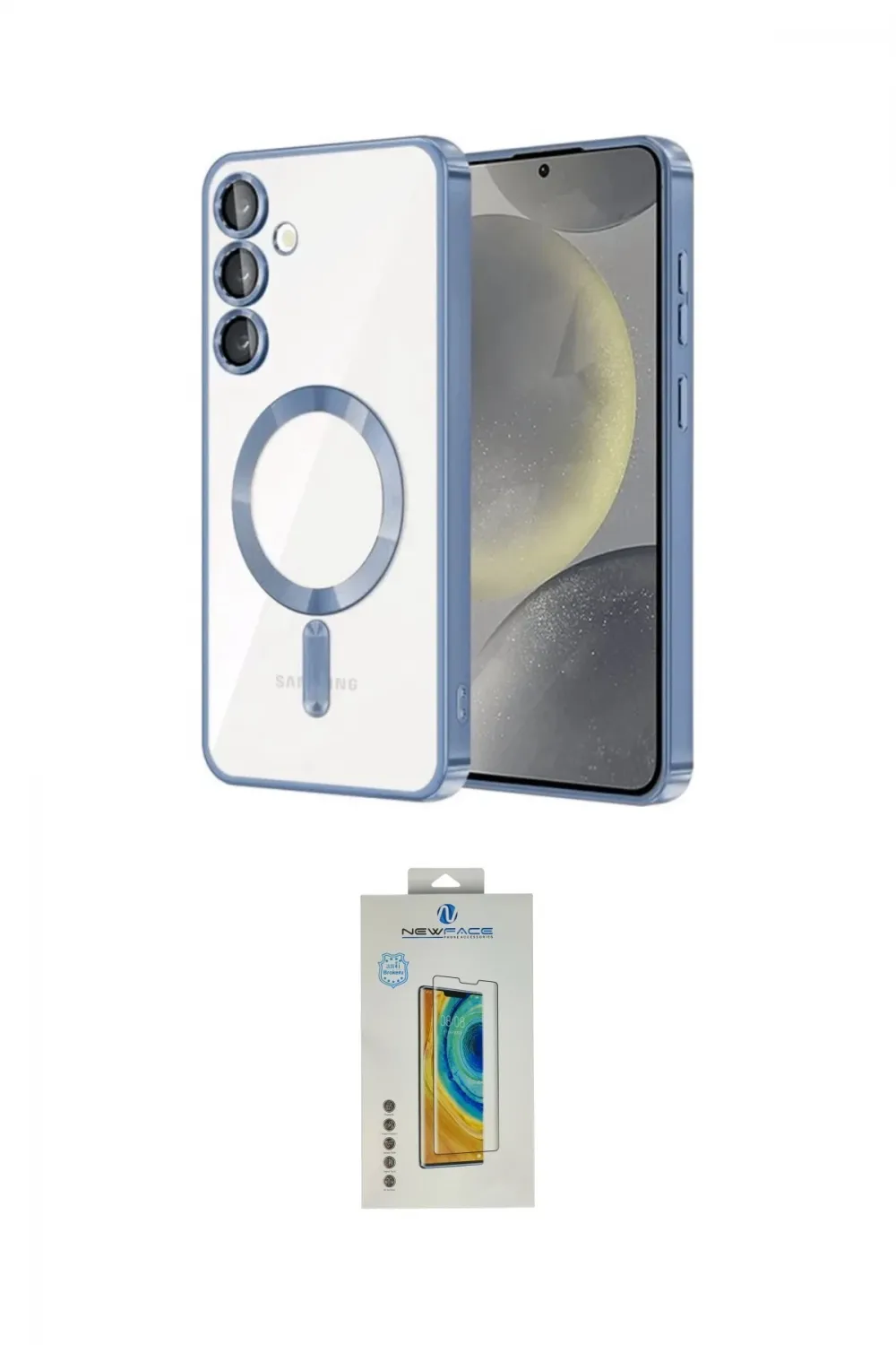ieg™ Galaxy S23 Plus Kılıf Nova Işık Özel Seri - Şeffaf Polymer Nano Ekran Koruyucu