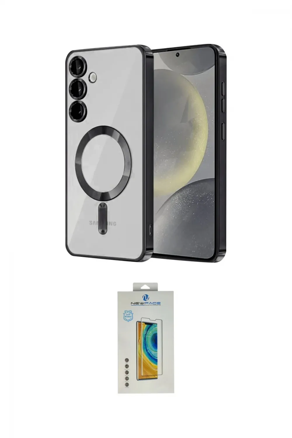 ieg™ Galaxy S23 Plus Kılıf Nova Işık Özel Seri - Şeffaf Polymer Nano Ekran Koruyucu