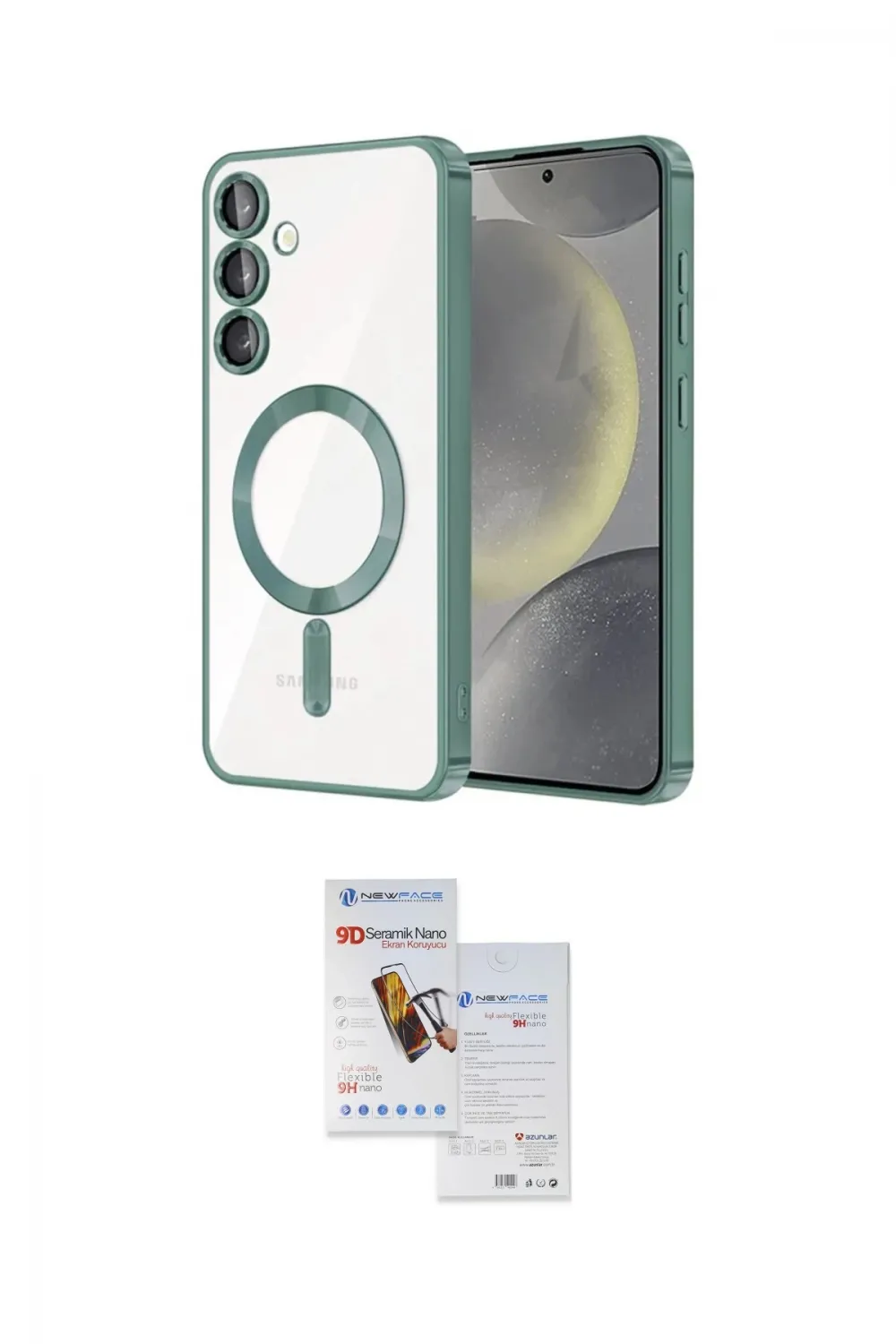 ieg™ Galaxy S23 Plus Kılıf Nova Işık Özel Seri - Siyah Seramik Nano Ekran Koruyucu