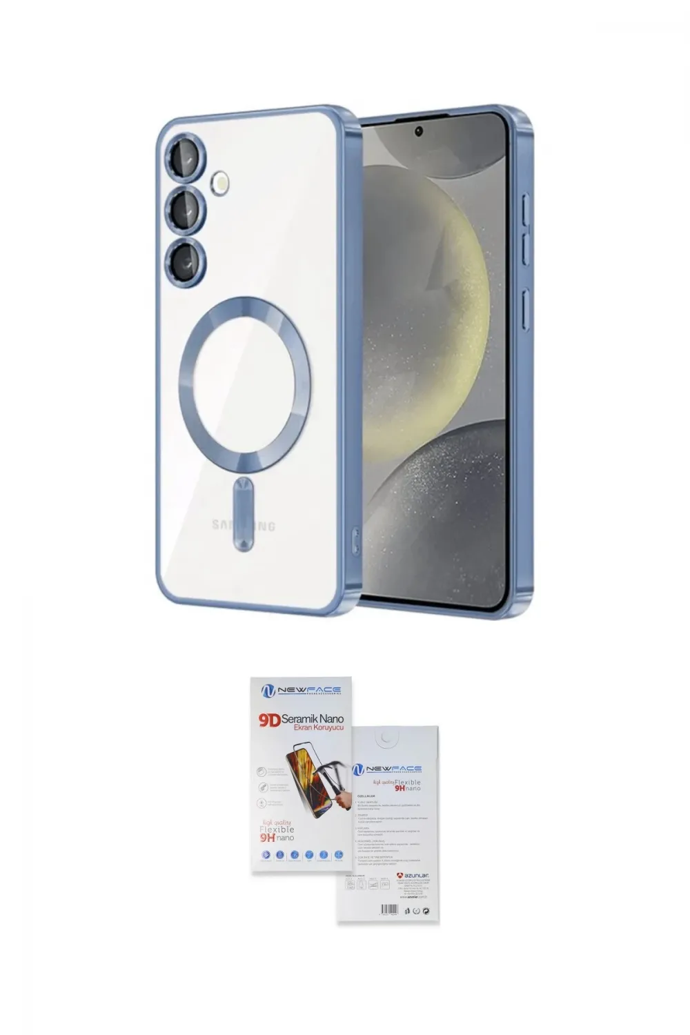 ieg™ Galaxy S23 Plus Kılıf Nova Işık Özel Seri - Siyah Seramik Nano Ekran Koruyucu