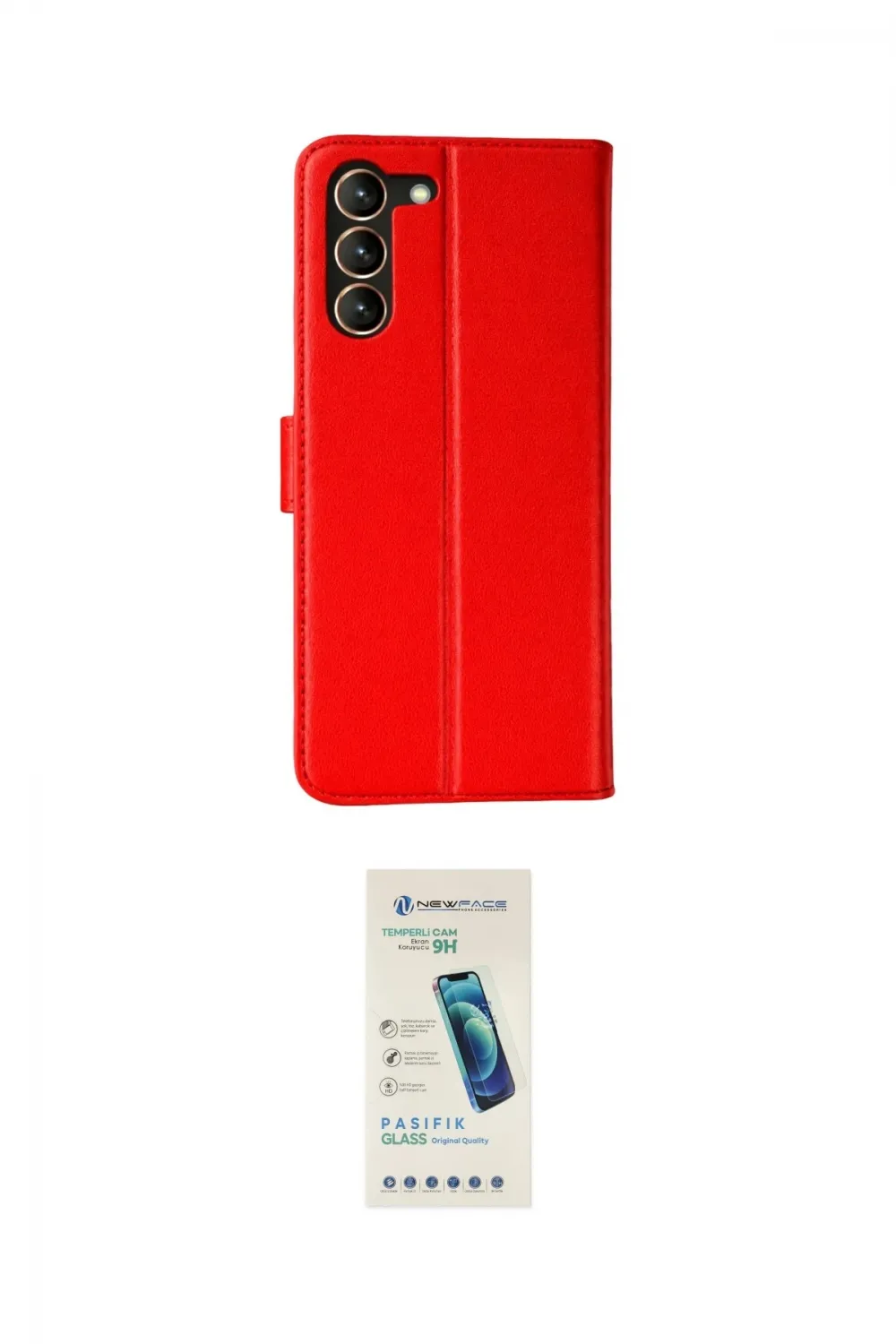 ieg™ Galaxy S23 Plus Kılıf Siluet Işık Serisi - Şeffaf Pasifik Cam Ekran Koruyucu