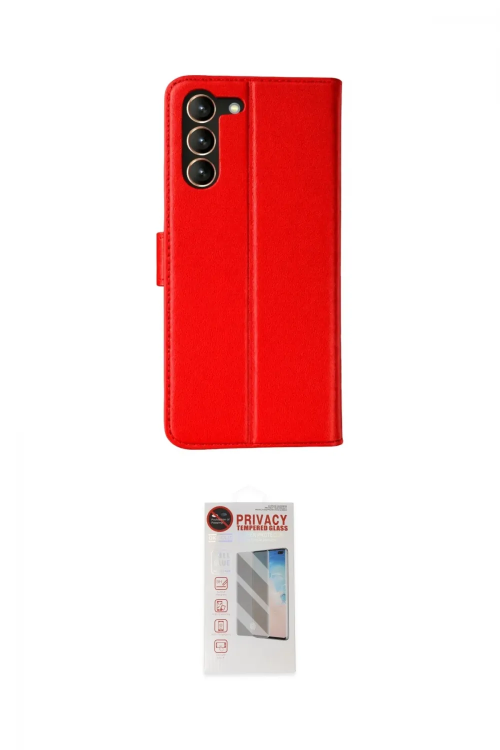 ieg™ Galaxy S23 Plus Kılıf Siluet Işık Serisi - Siyah Hayalet Edge Cam Ekran Koruyucu